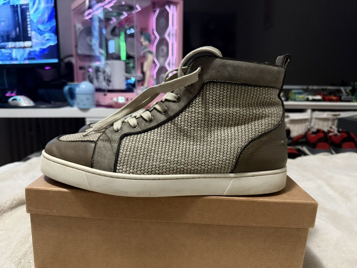 Christian Louboutin Christian Louboutin Poire Vert High Top Sneakers Size US 10 / EU 43 - 2 Thumbnail
