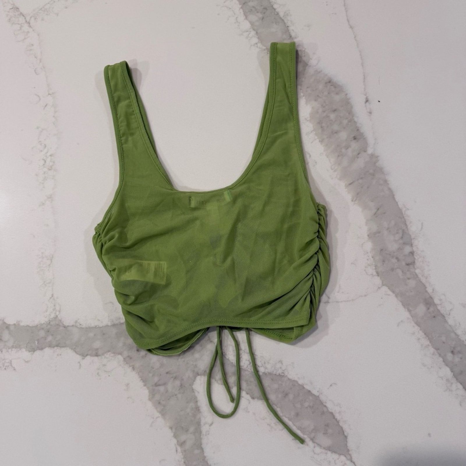 Urban Outfitters Urban Outfitters NWT Ruched Lace Up Crop Sheer Tank Womens M Size M / US 6-8 / IT 42-44 - 11 Thumbnail