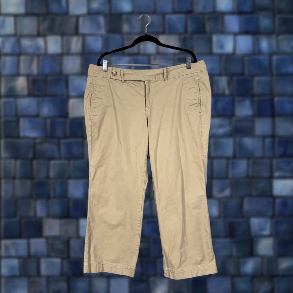 Eddie Bauer Eddie Bauer Chino Pants Womens 18 Petite Tan Vashon Fit Casual Classic Outdoor Size 40" / US 18 - 1 Thumbnail