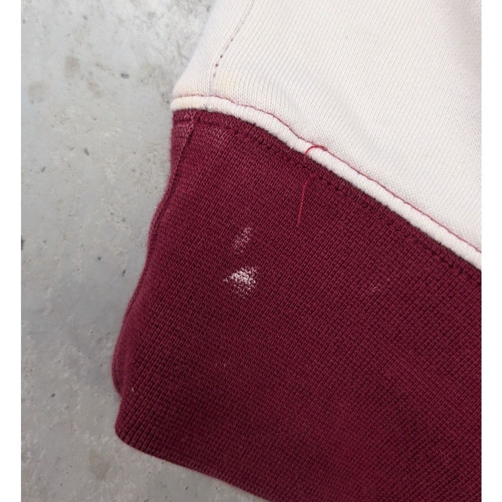 Nike × Vintage 2000s Nike Maroon & White Hockey Stars Hoodie Size US M / EU 48-50 / 2 - 7 Thumbnail