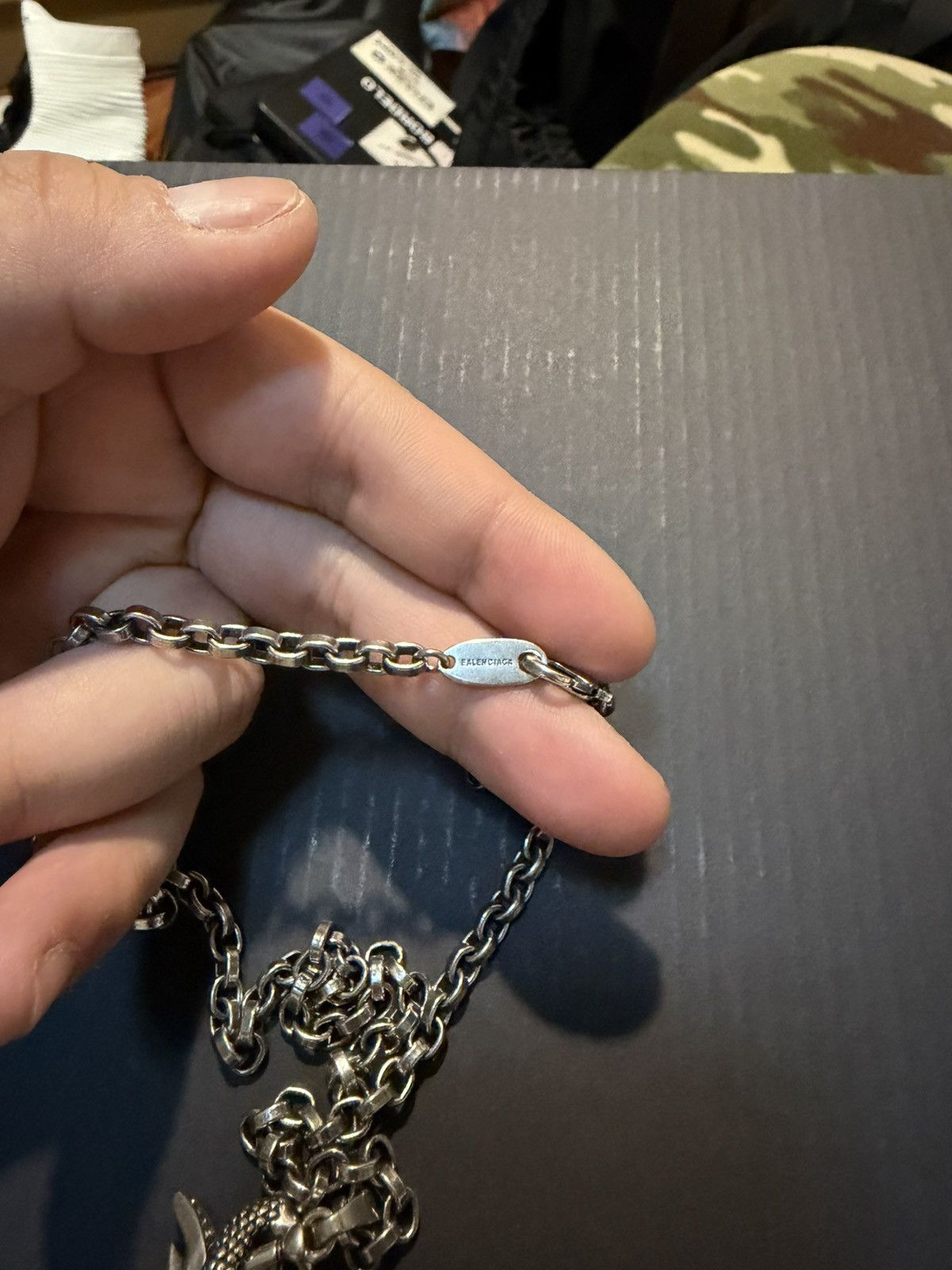 Balenciaga Balenciaga goth sword snake necklace Size ONE SIZE - 7 Thumbnail