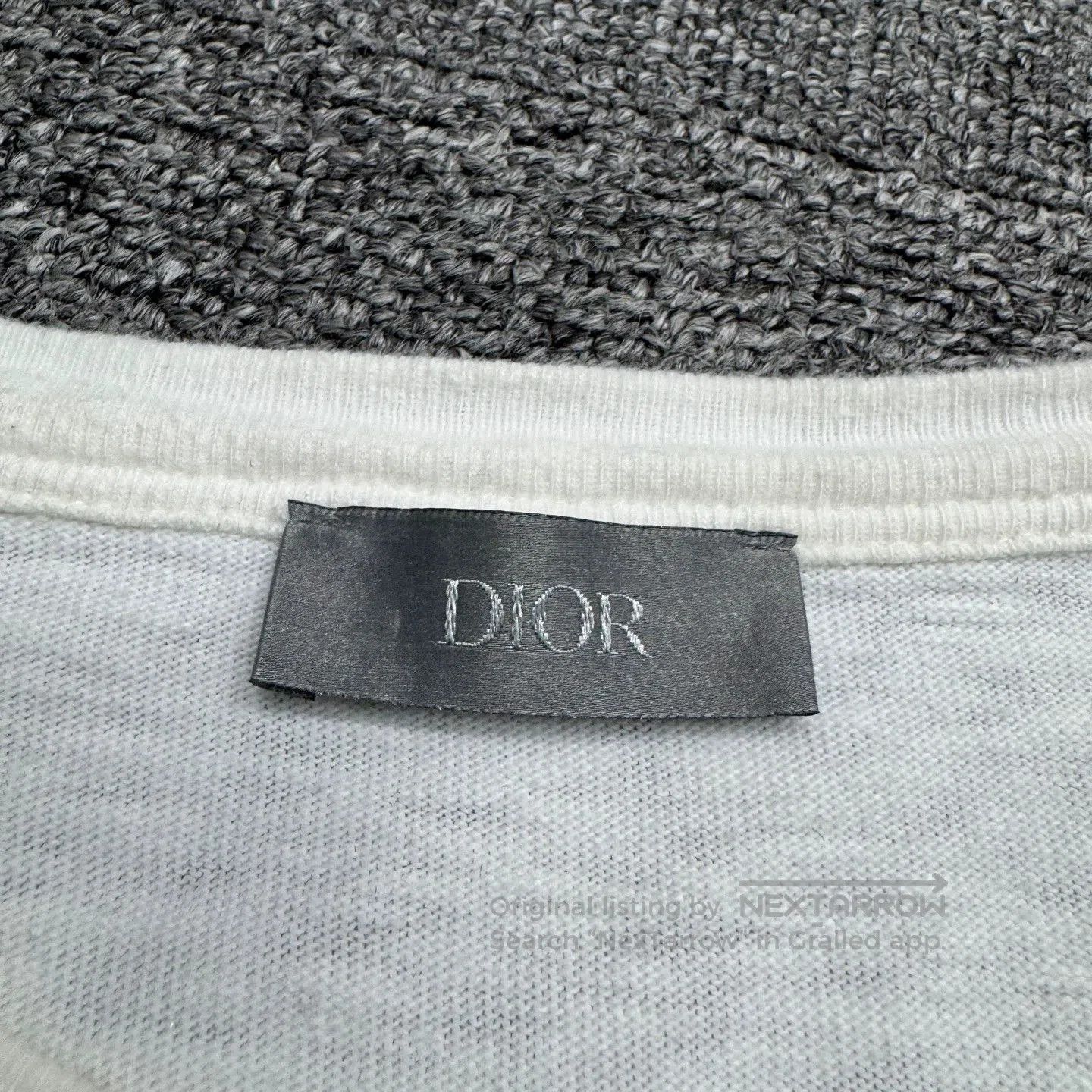 Dior White Short Sleeve Graphic Tee. Size US L / EU 52-54 / 3 - 2 Thumbnail