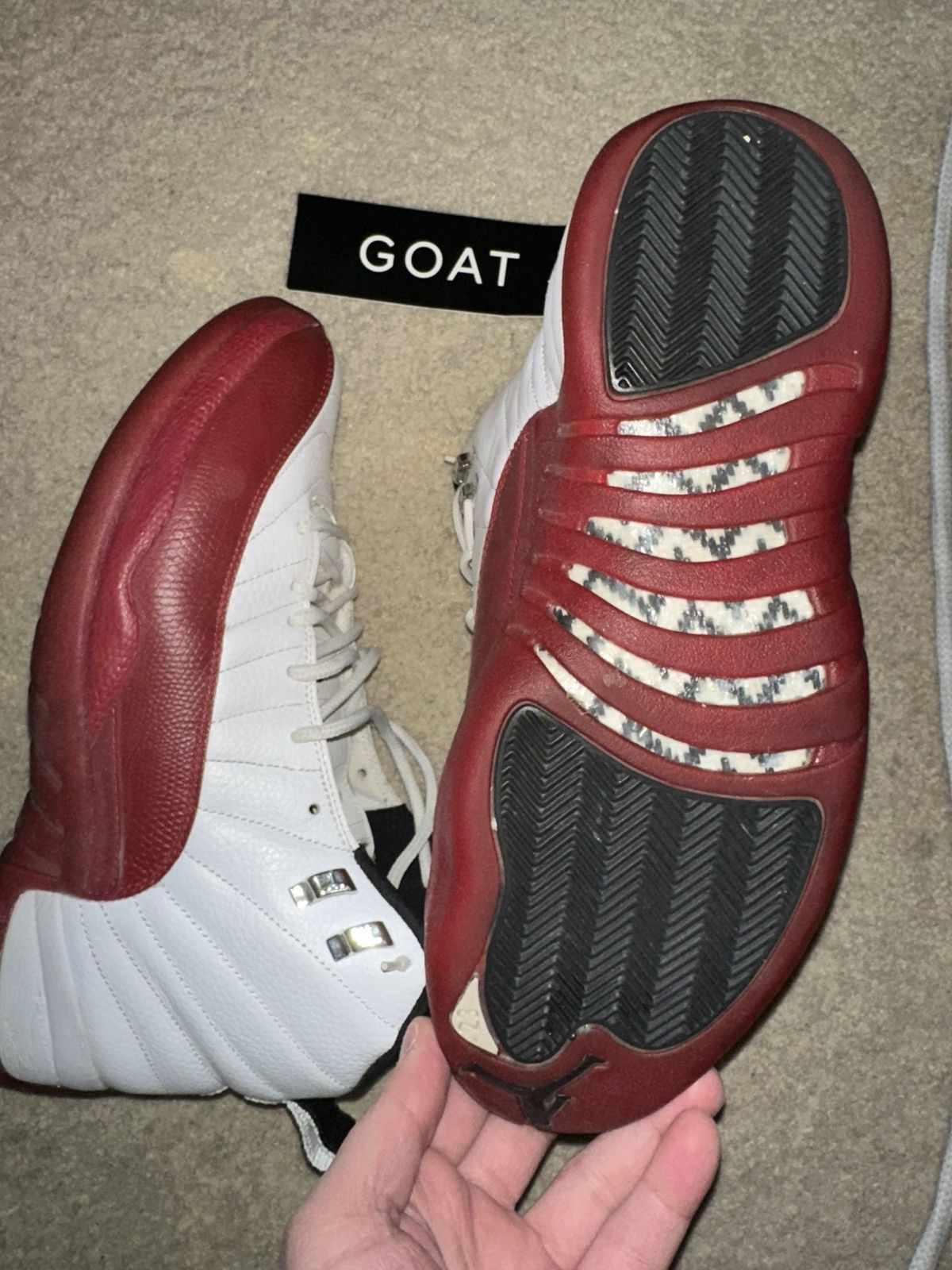 Jordan Brand Jordan 12 “Cherry Red” sneakers sz 11 Size US 11 / EU 44 - 3 Thumbnail