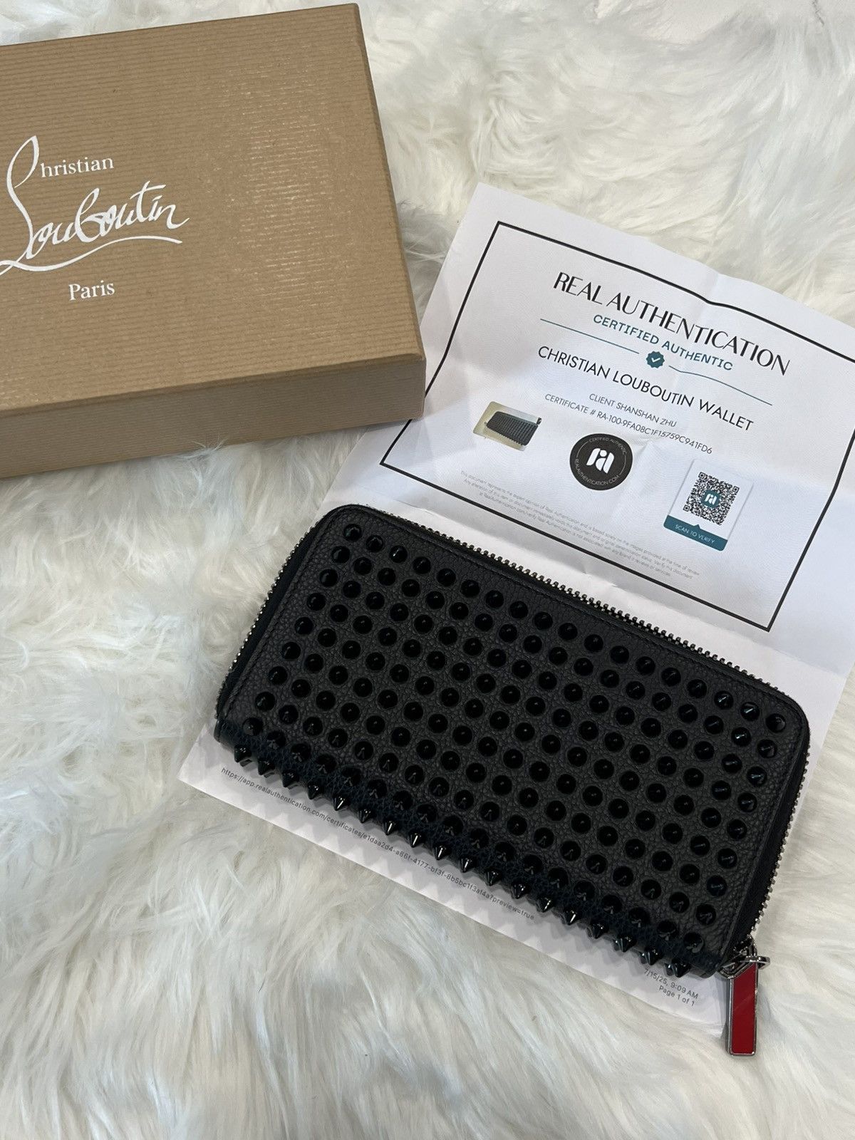 Christian Louboutin Christian Louboutin Panettone Spiked Wallet – Near New Size ONE SIZE - 14 Thumbnail