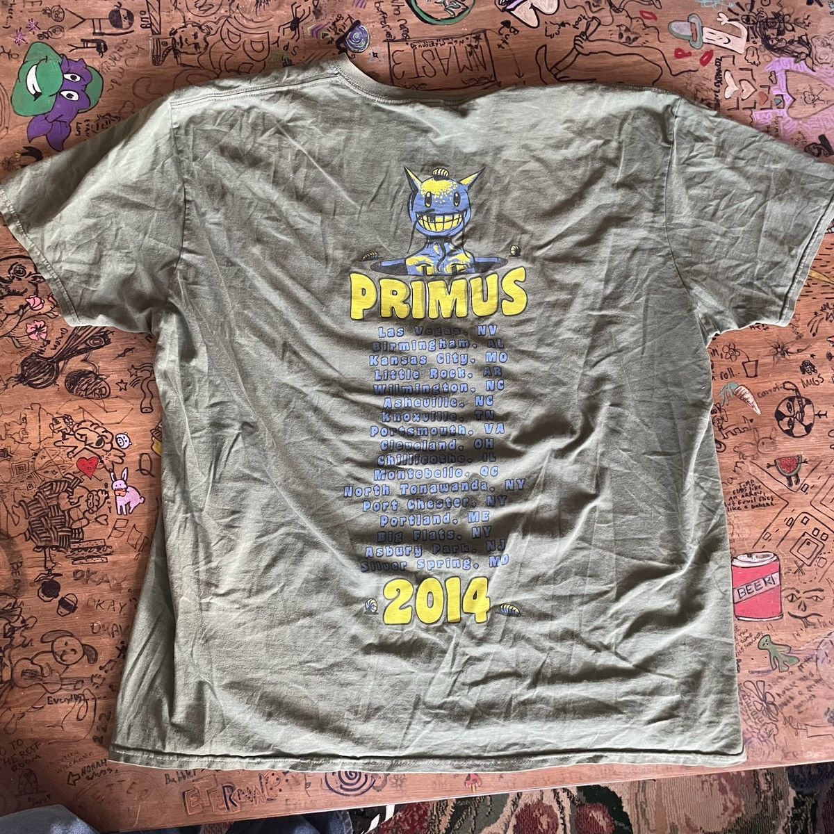 Band Tees × Vintage Primus Band T Shirt Size US XXL / EU 58 / 5 - 1 Thumbnail