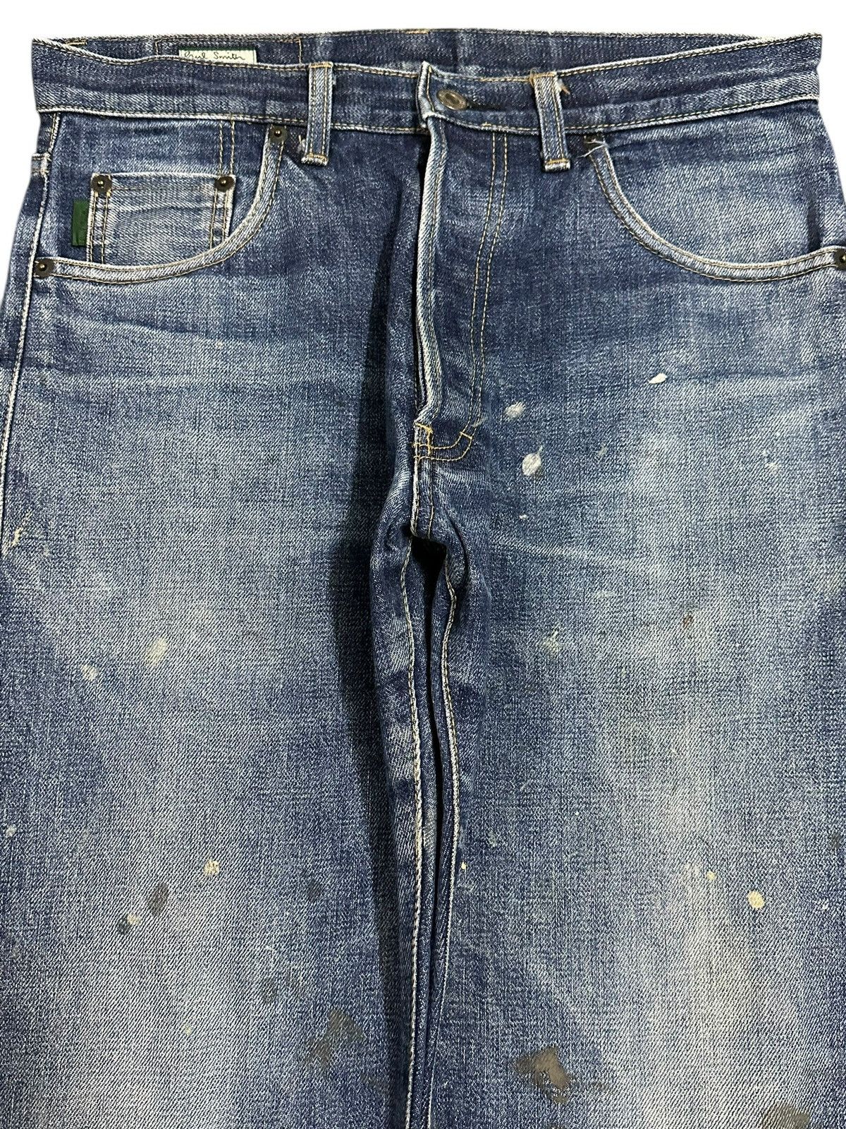Japanese Brand Vintage Paul Smith Selvedge Faded Mud Wash Style Jeans Size US 31 - 4 Thumbnail
