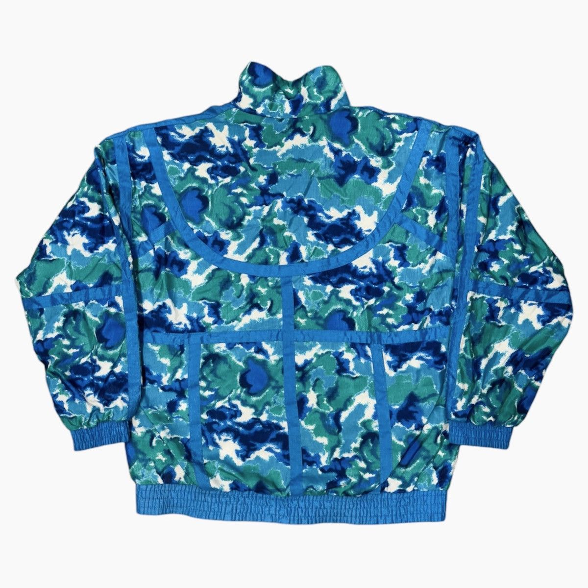Vintage Vintage 90s Lavon Blue & Green Tracksuit Jacket Women Size S Size S / US 4 / IT 40 - 3 Thumbnail