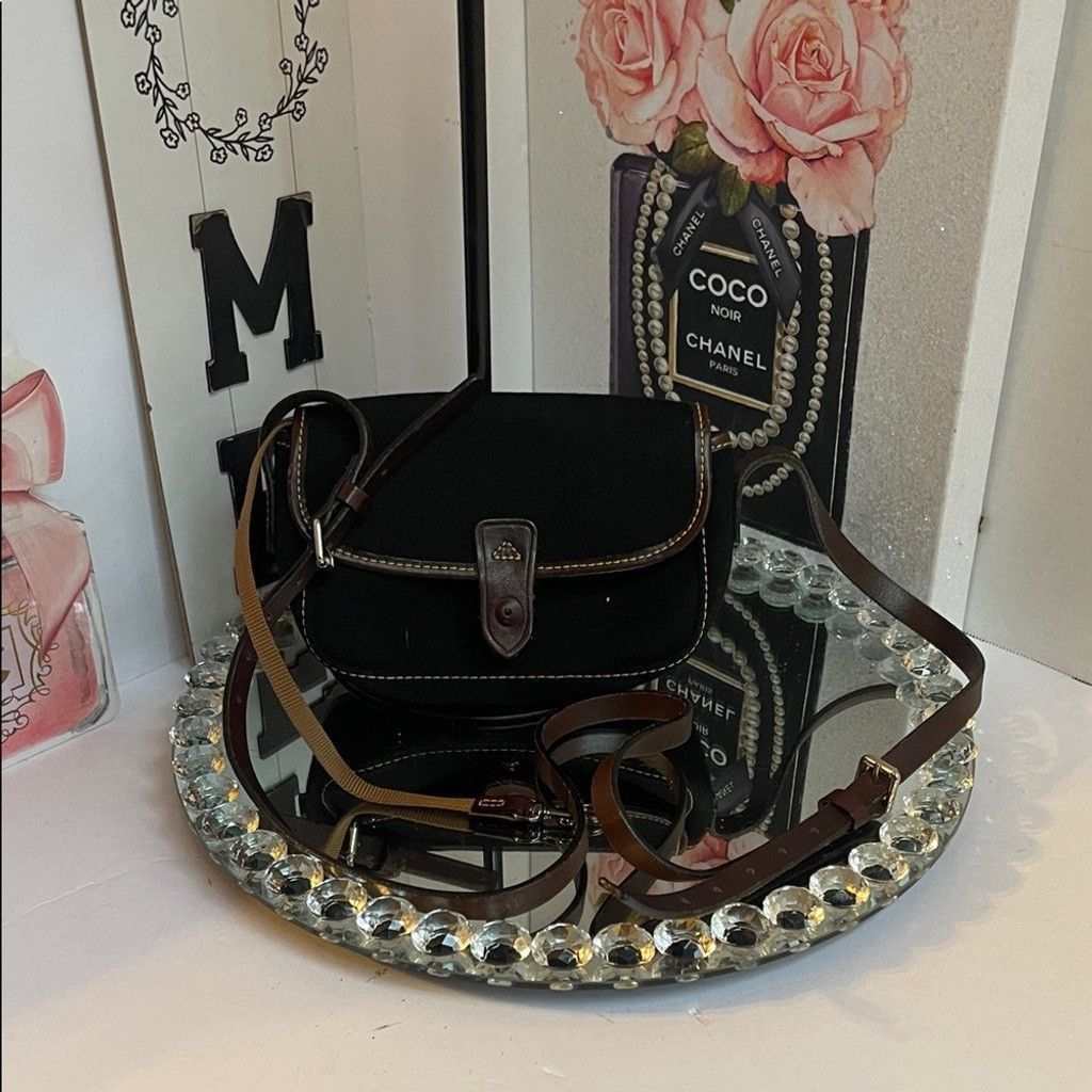 Dooney & Bourke Dooney & Burke Black Brown Crossbody Bag(missing button) Size ONE SIZE - 1 Thumbnail