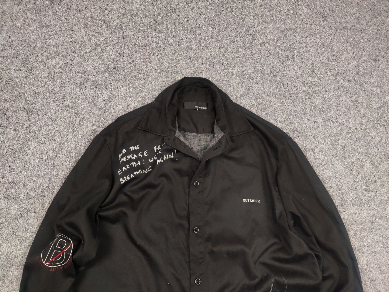 Band Of Outsiders × Designer × Hysteric Glamour Band of Outsiders brand Japan Design All Logo Button Shirt Size US S / EU 44-46 / 1 - 4 Thumbnail