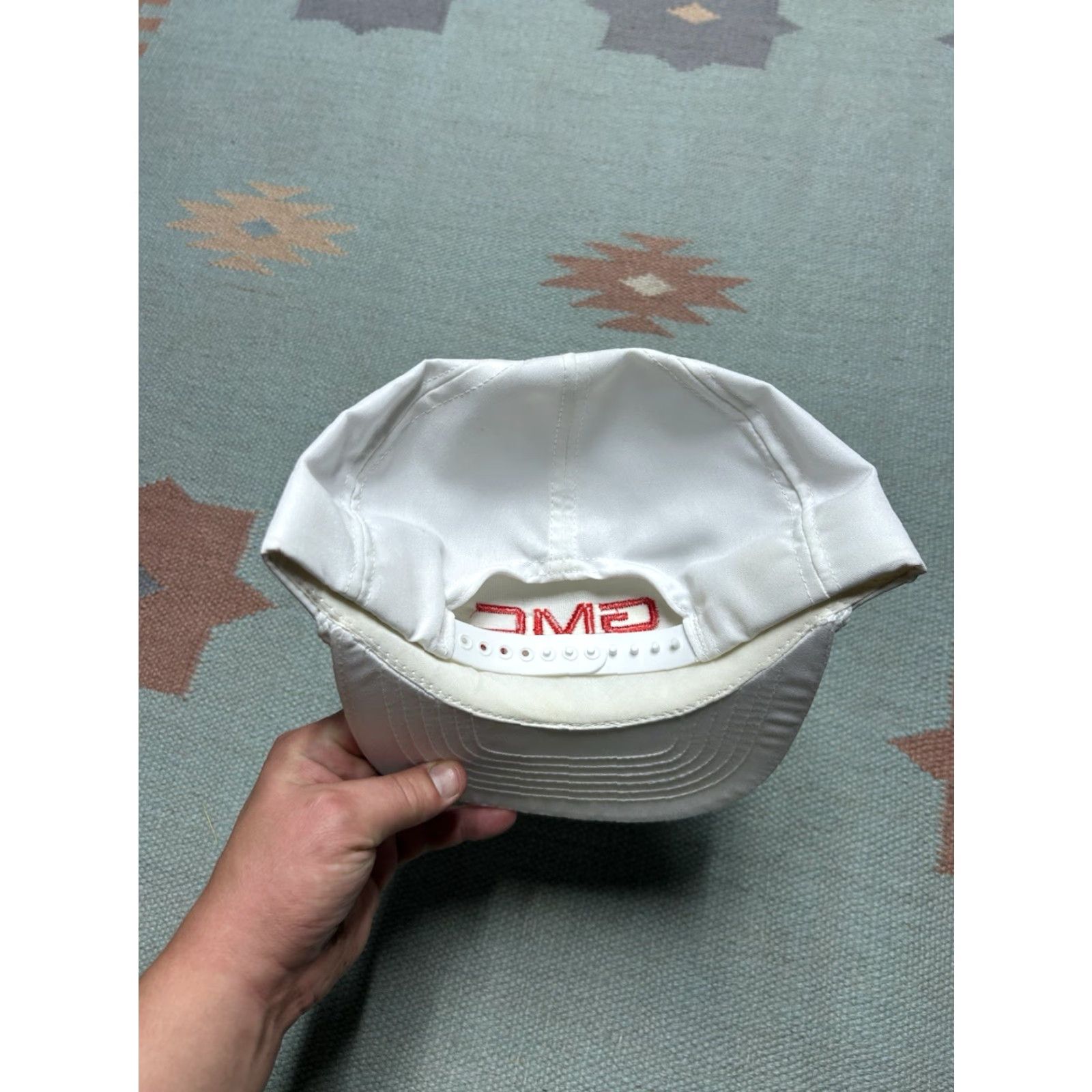 Vintage VINTAGE 80s SnapBack Chevy hat cap White USA made Men Adjustable Swingster embroidered truck USA Size ONE SIZE - 4 Thumbnail