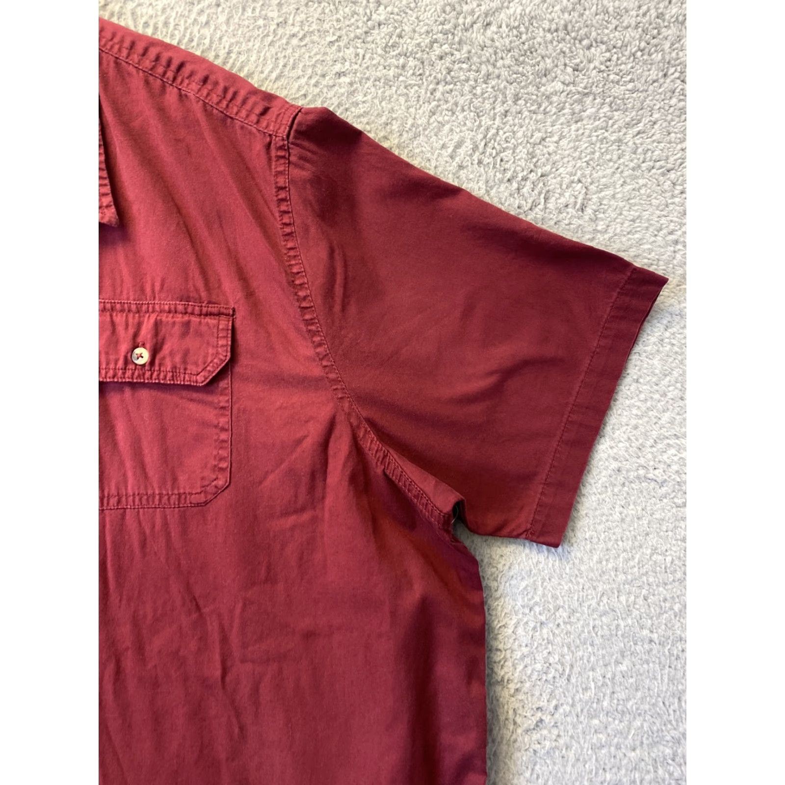 Wrangler Wrangler Shirt 3XL Red Button Up Short Sleeve Casual Rockabilly Mens Size US XXL / EU 58 / 5 - 6 Thumbnail