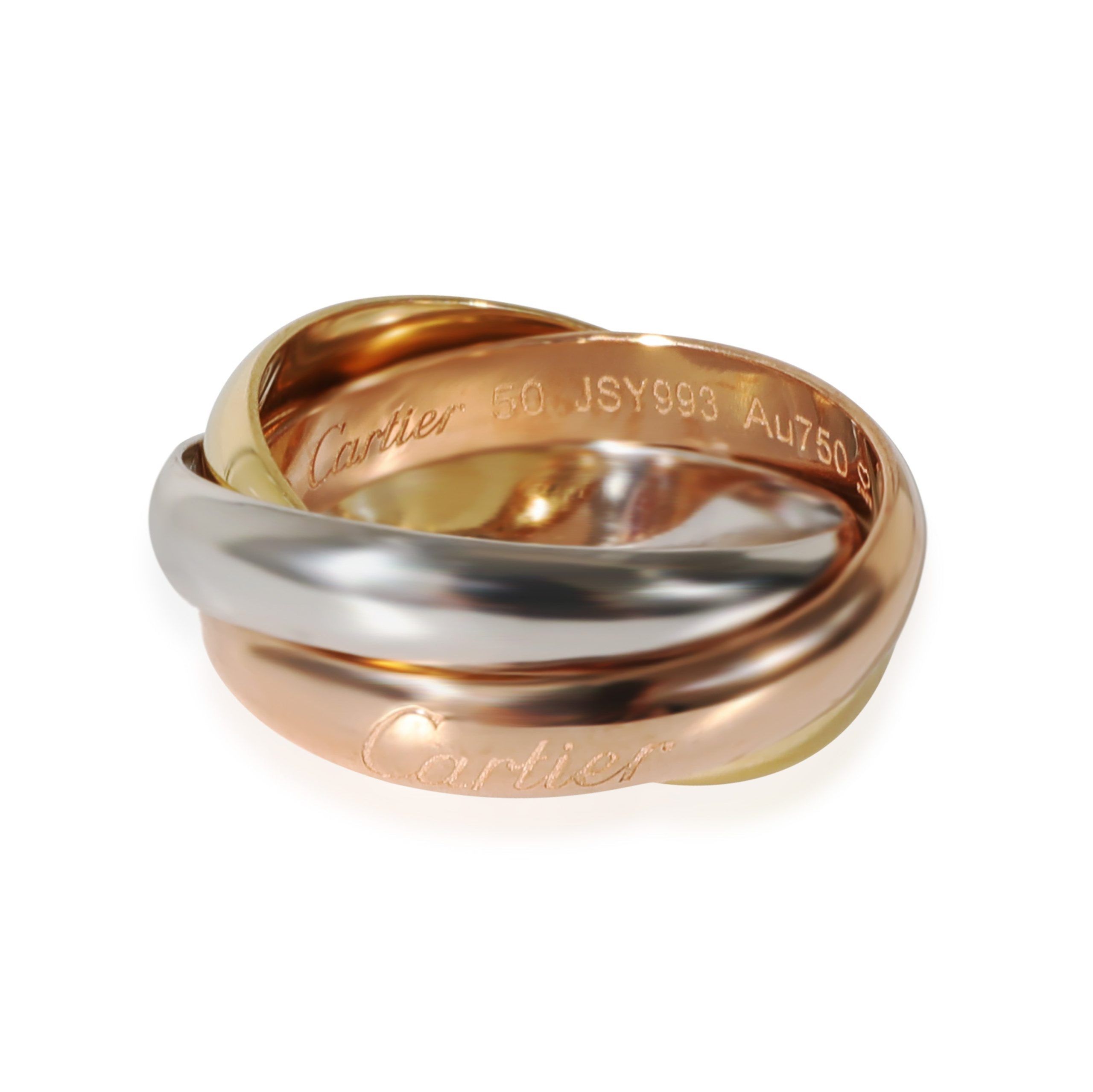 image of Cartier Trinity Ring In 18K 3 Tone Gold, Women's