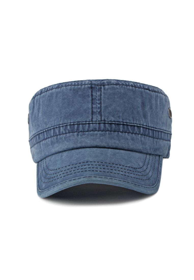Other Blue Japanese Flat Top Military Hat Size ONE SIZE - 2 Thumbnail
