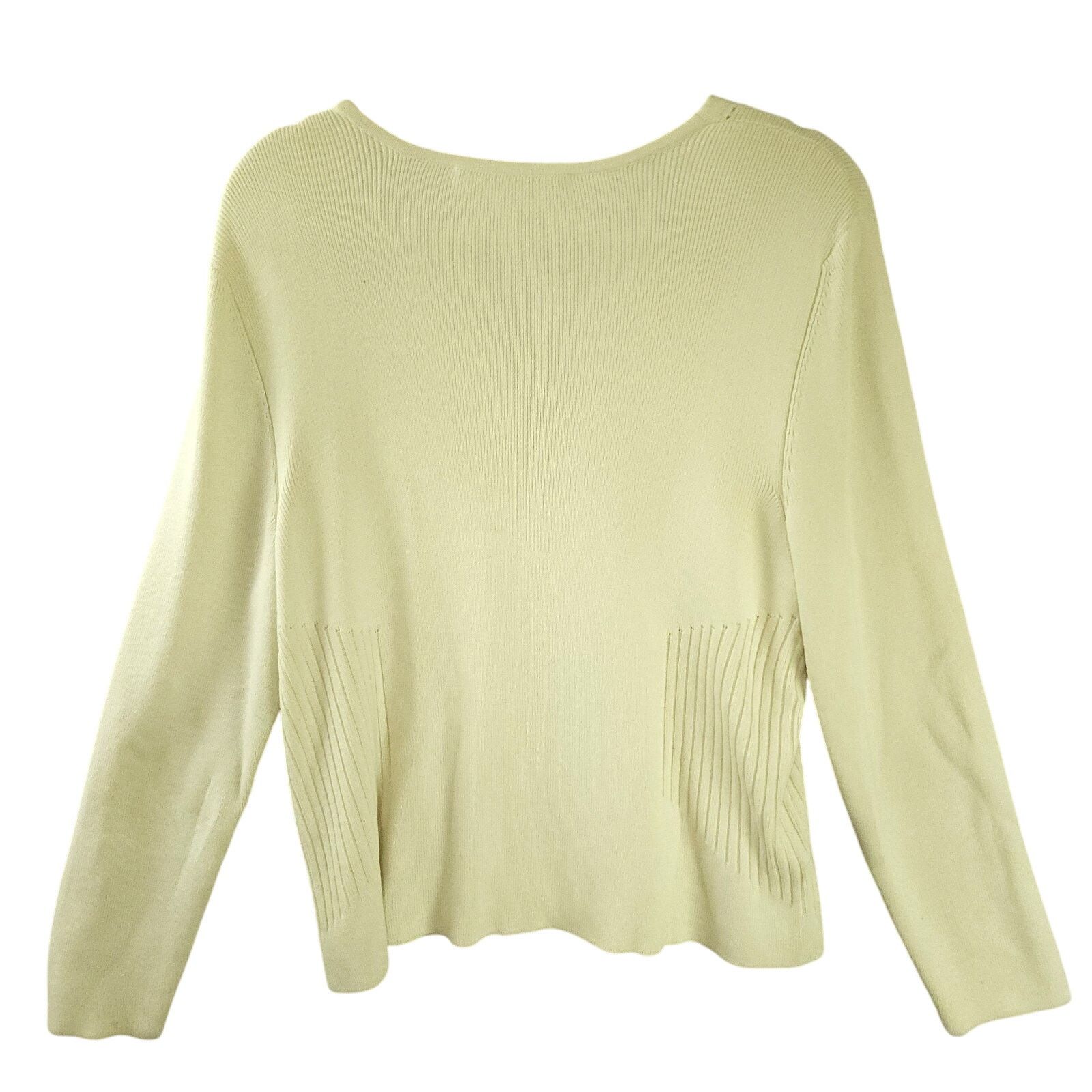 Other Peruvian Connection Cardigan Cream XL Button-Up 100% Pima Size XL / US 12-14 / IT 48-50 - 2 Thumbnail