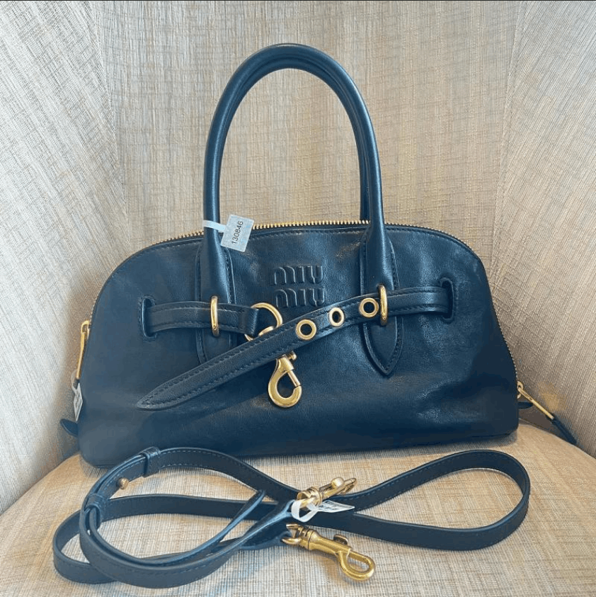 Miu Miu Miu Miu Nappa Leather Shoulder & Handheld Bag Size ONE SIZE - 1 Thumbnail