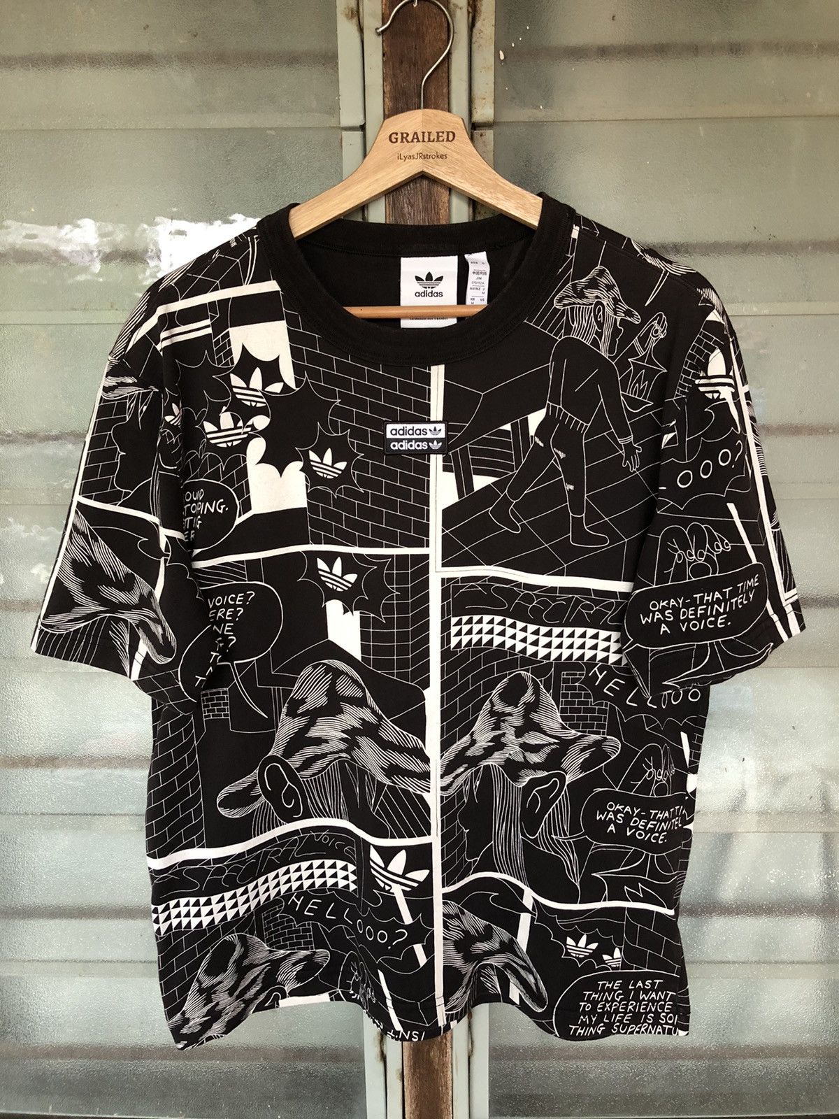 Adidas Adidas Men’s R.Y.V Allover Print Shirt Tee Size US M / EU 48-50 / 2 - 2 Thumbnail