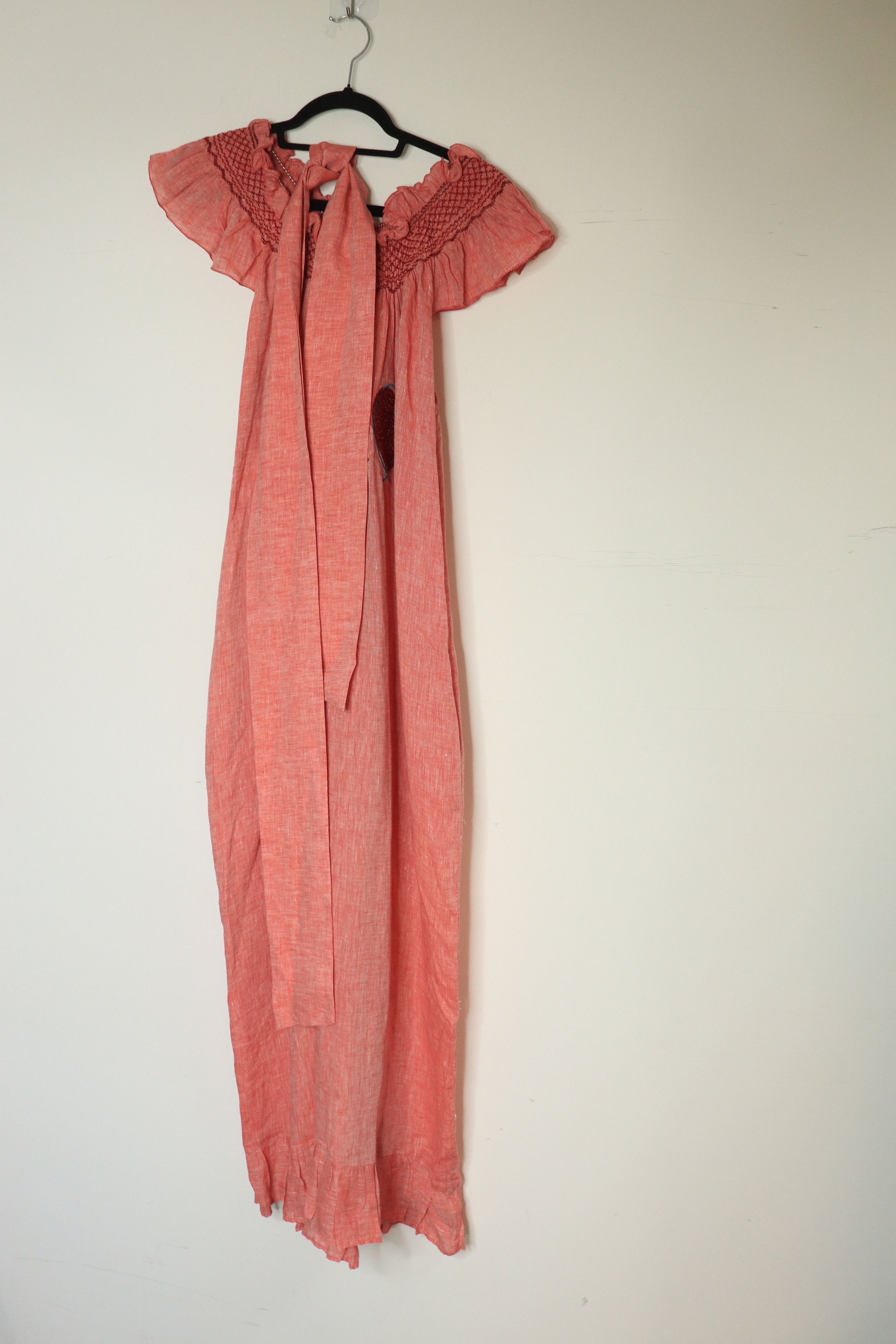 Other Pink linen heart maxi dress - S Size XS / US 0-2 / IT 36-38 - 1 Thumbnail