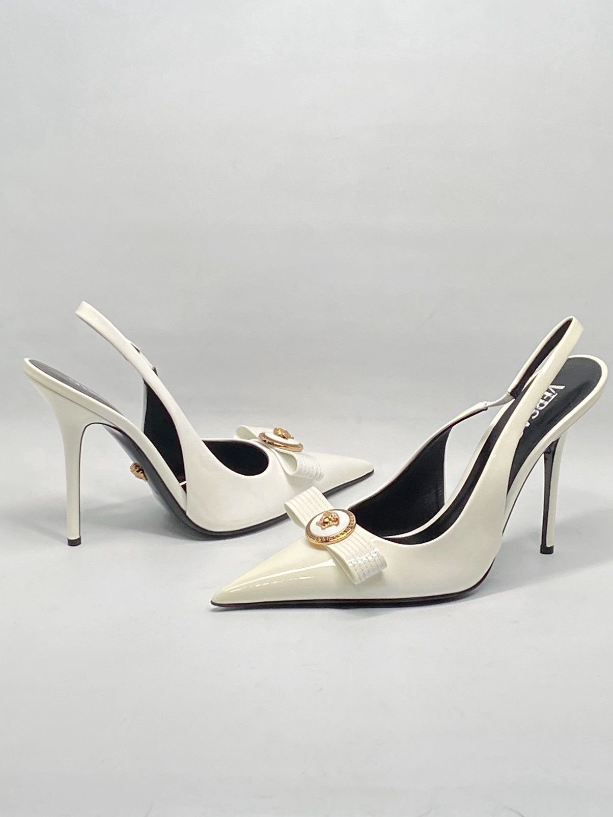 Versace Versace Gianni Ribbon 110mm Slingback Pumps size 37.5 Size US 7.5 / IT 37.5 - 7 Thumbnail