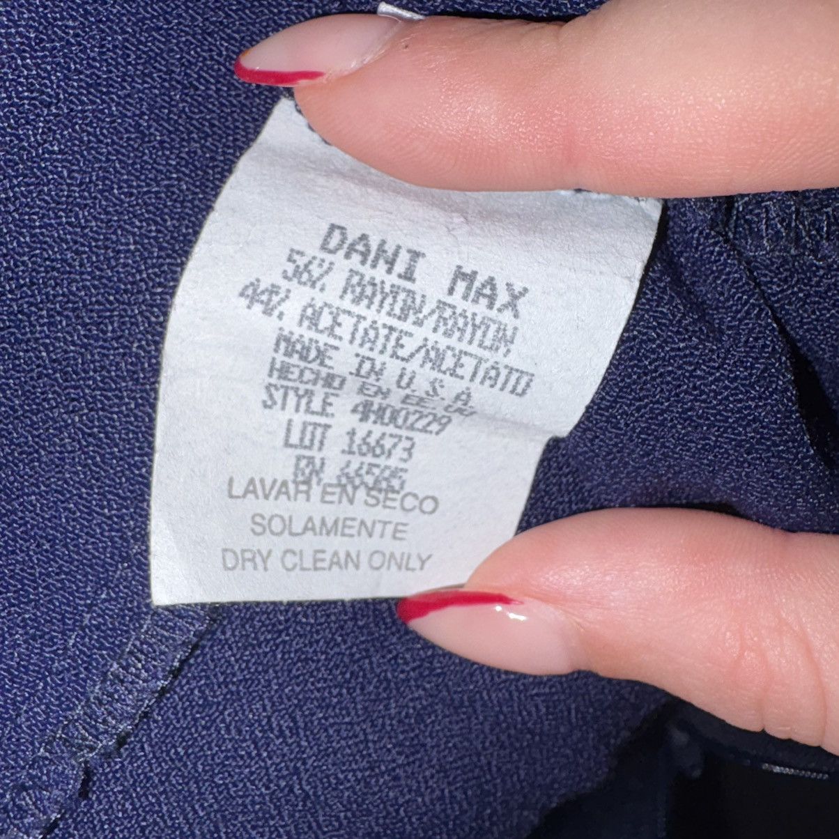 Other Dani Max Navy Blue Knee High Skirt Size 38" / US 16 / IT 52 - 8 Thumbnail