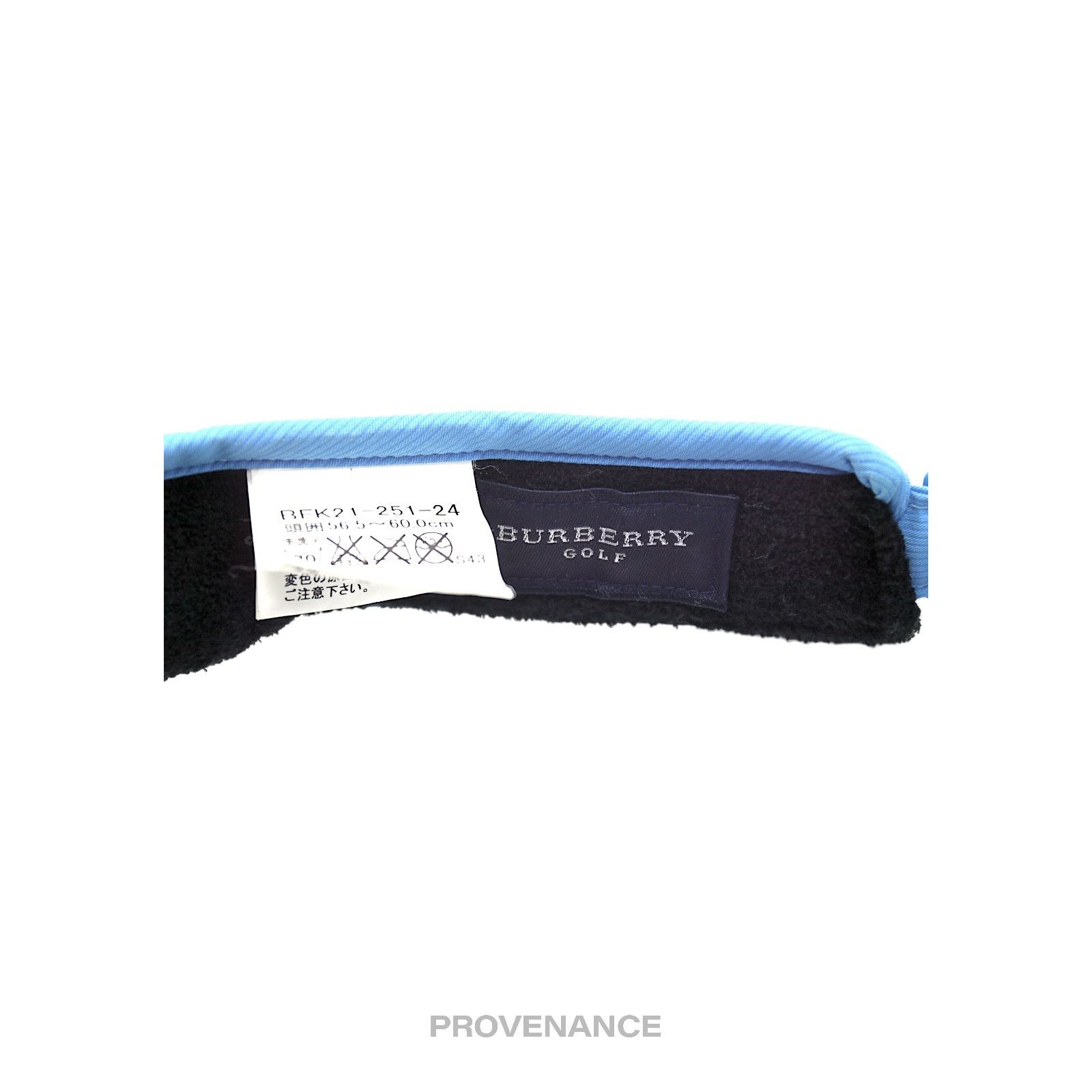 Burberry 🔴 Burberry Golf Logo Embroidered Visor - Sky Blue Size ONE SIZE - 6 Thumbnail