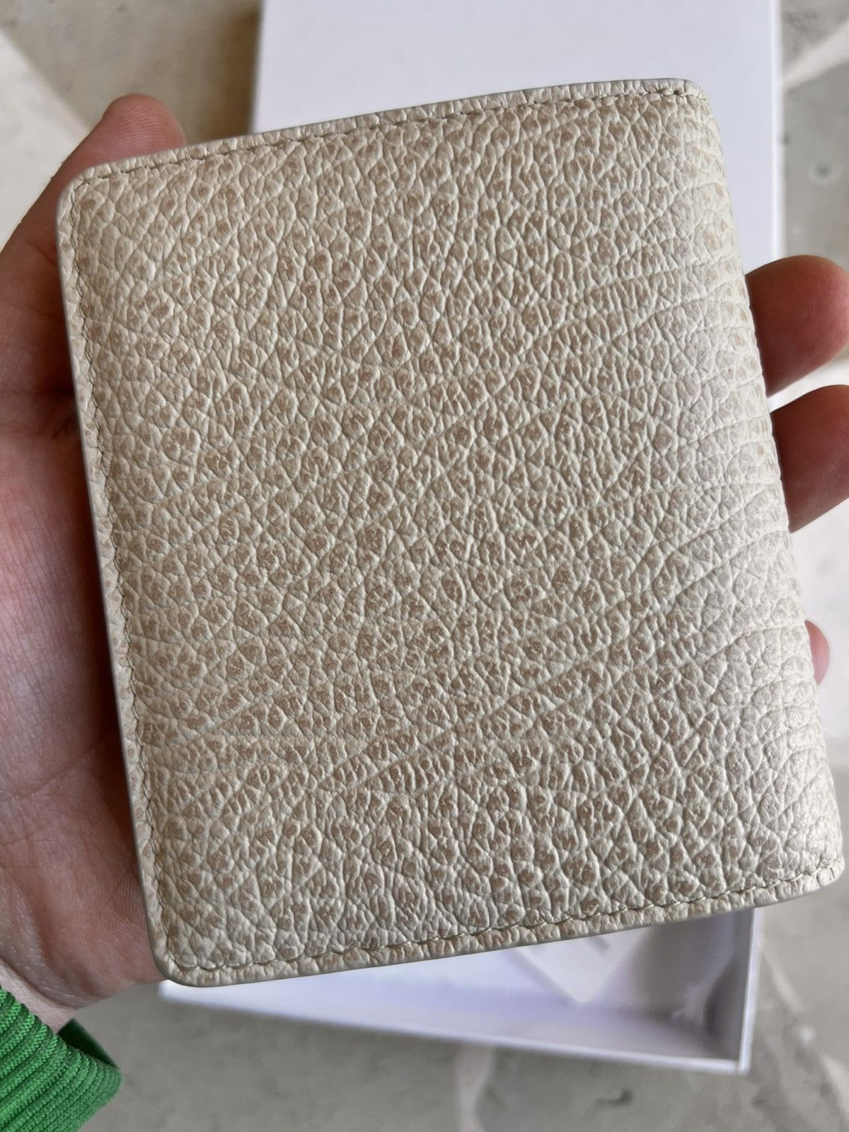 Maison Margiela Maison Margiela Leather Wallet Beige grain 11 cards holder Size ONE SIZE - 8 Thumbnail