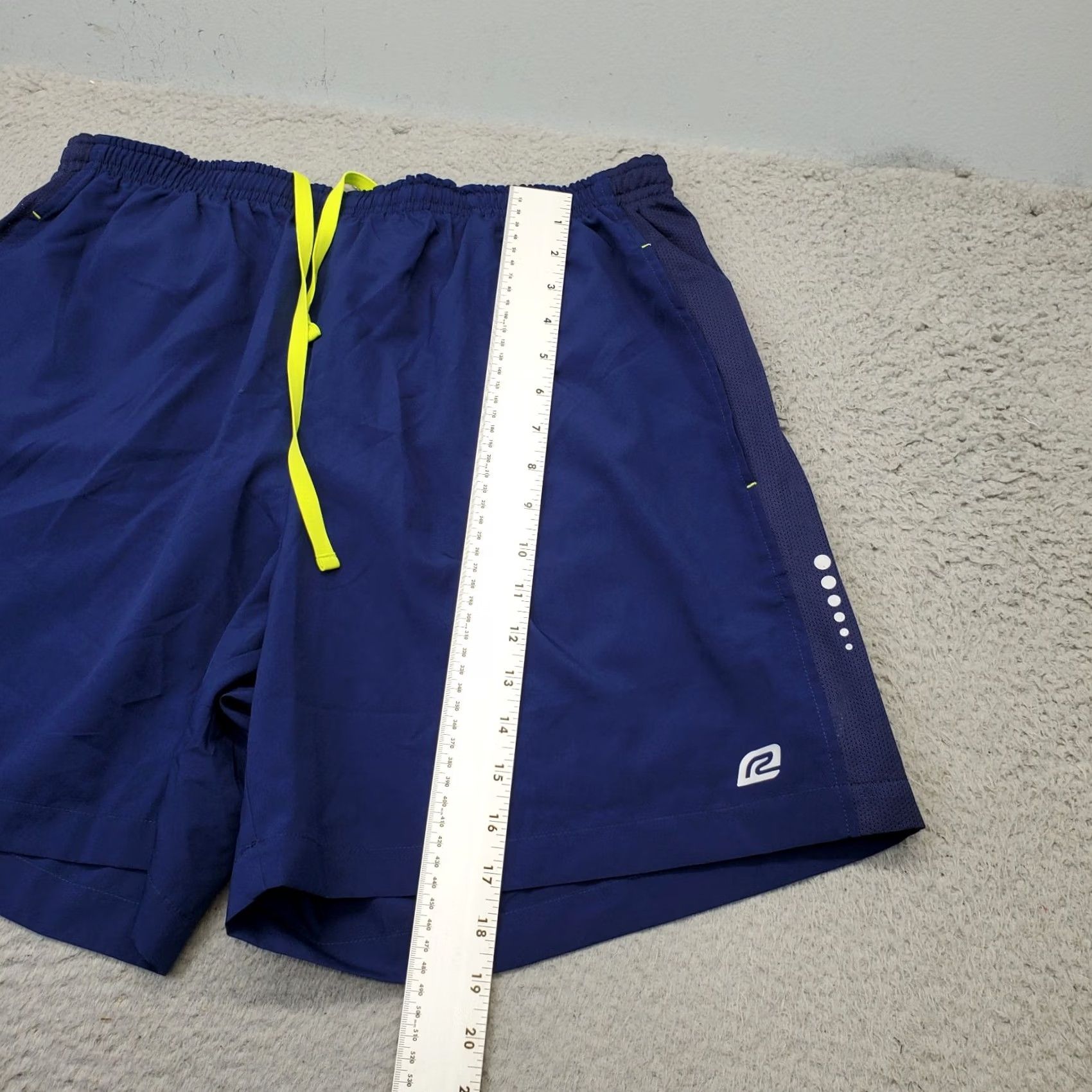 Vintage Road Runner Sports Running Shorts Mens XL Blue Stretch Athletic Drawstring Shorts Size US 36 / EU 52 - 3 Thumbnail