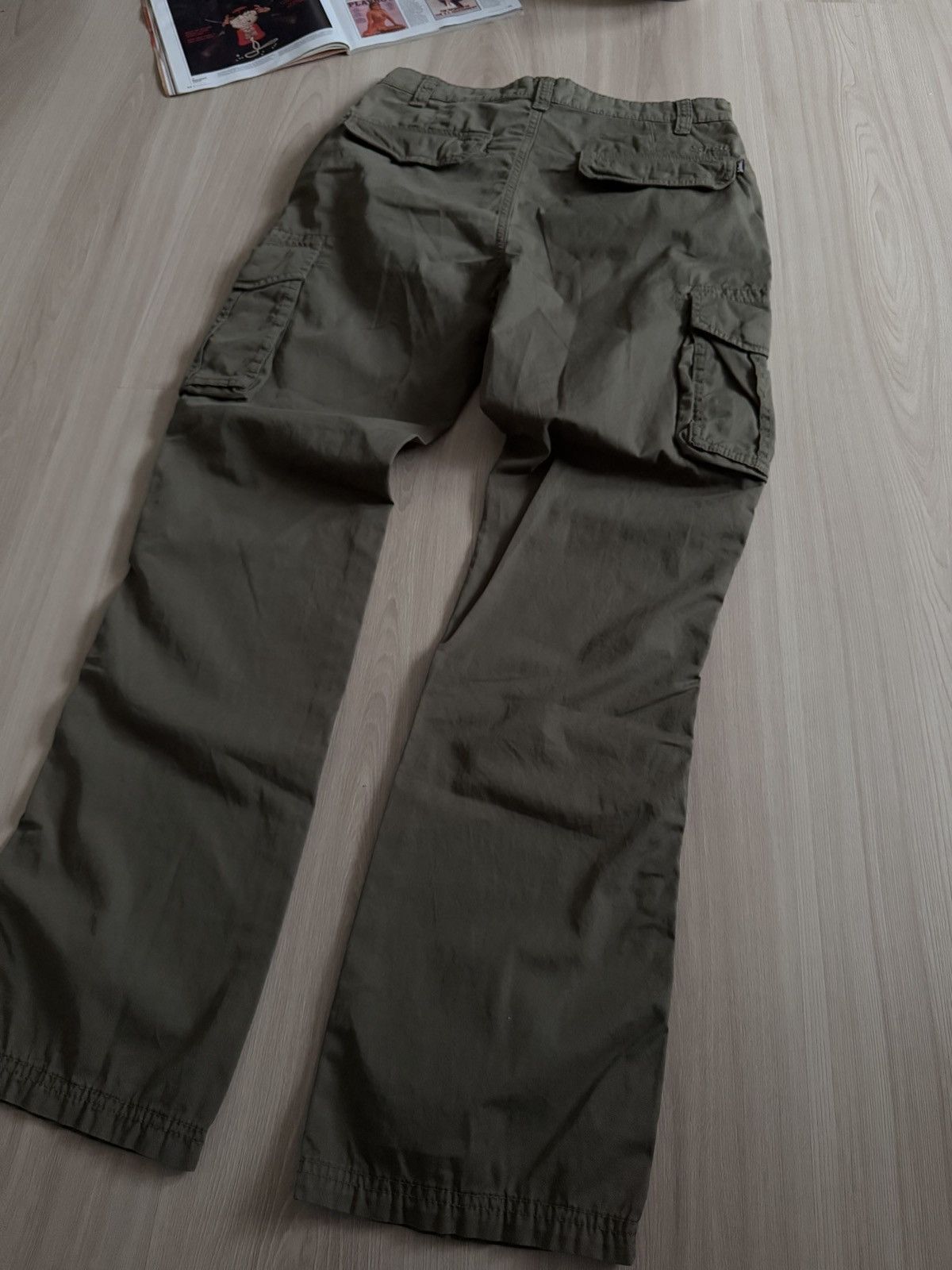 Schott Schott Cargo Pants Khaki Army Style Size US 30 / EU 46 - 2 Thumbnail