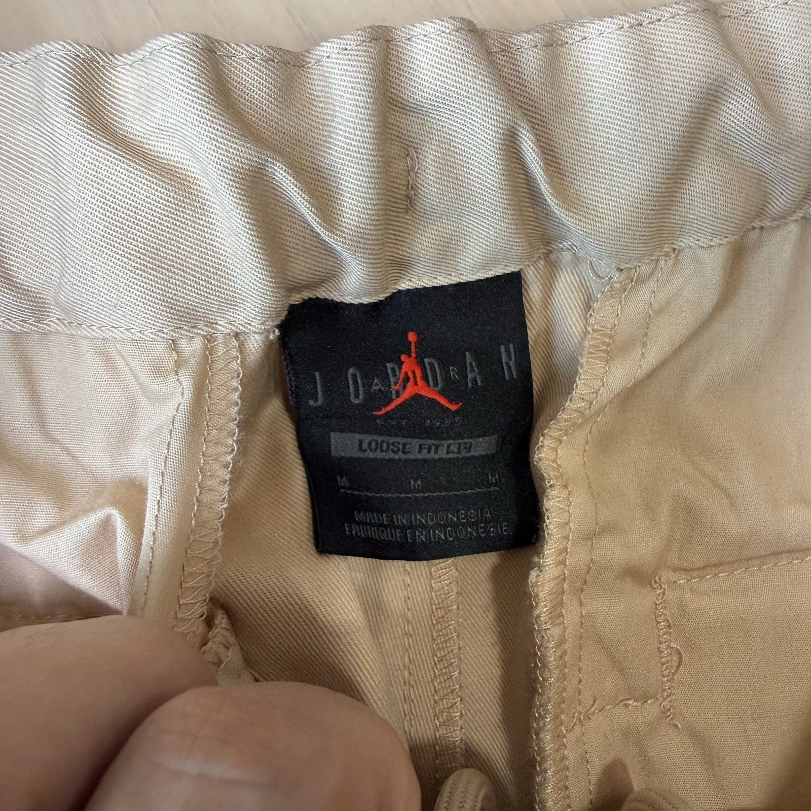 Jordan Brand Air Jordan J Balvin Woven Trousers Medium Bio Beige Cargo Size US 31 - 7 Thumbnail