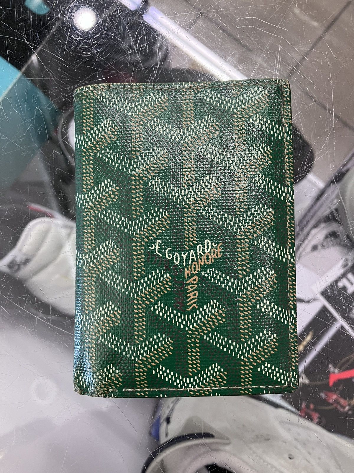 image of Goyard St. Pierre Cardholder Wallet Green, Men's