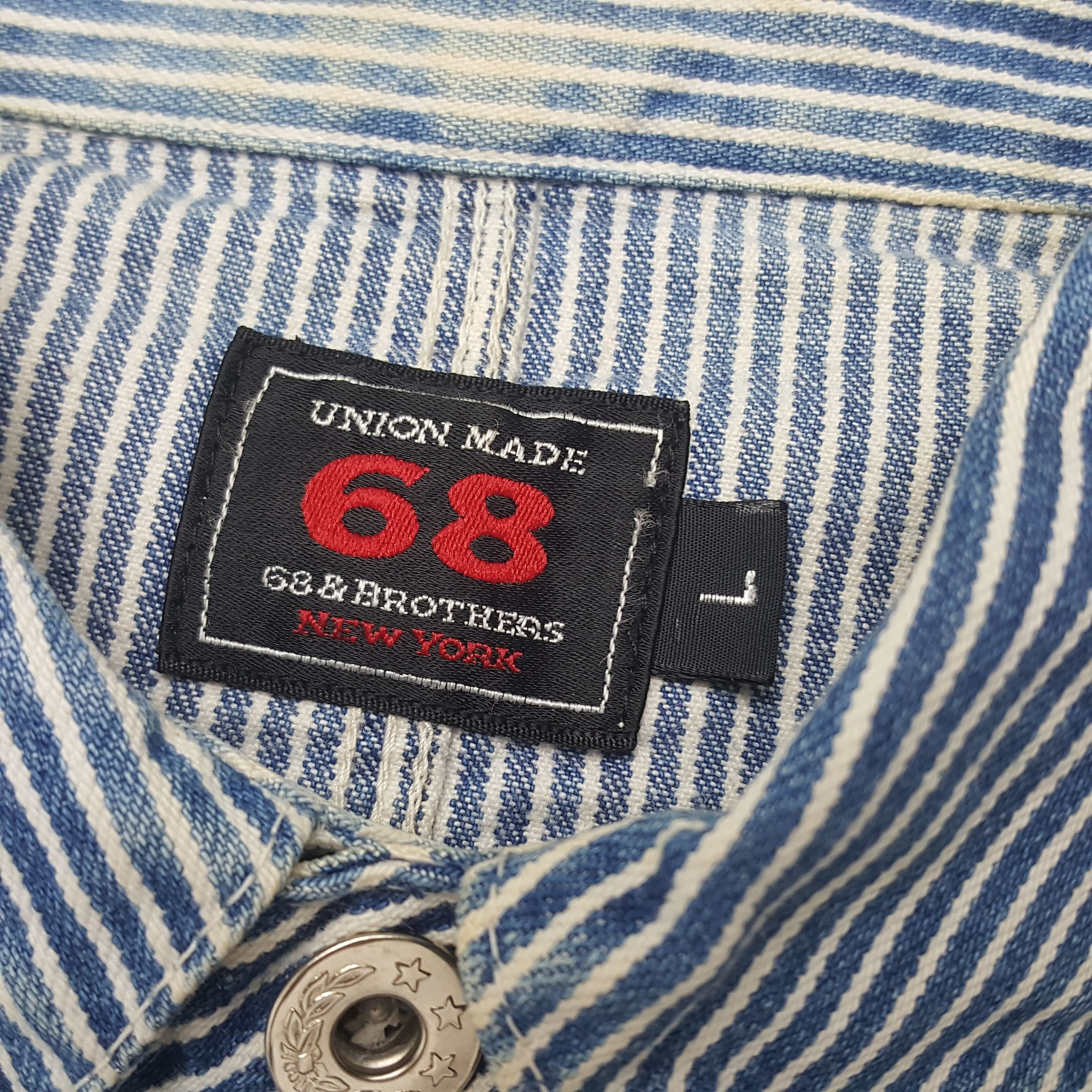 Vintage Vintage Union Made Custom Logo Striped Jacket Size US L / EU 52-54 / 3 - 5 Thumbnail
