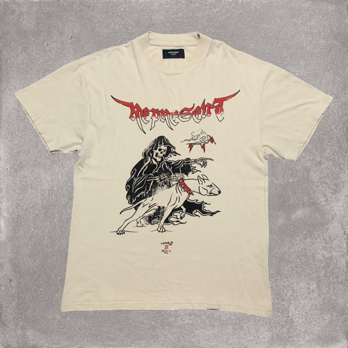 Represent Clo. Represent Small Hard 2 Kill Vintage White Tee Size US S / EU 44-46 / 1 - 1 Thumbnail