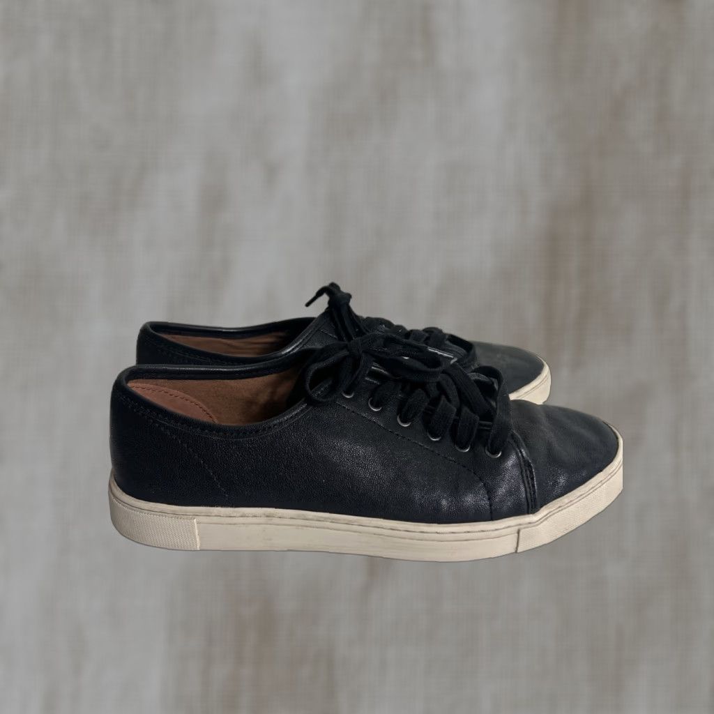 Frye Frye Mindy Low Top Sneakers Women's Black Leather Lace Up Walking Size XL / US 12-14 / IT 48-50 - 1 Thumbnail