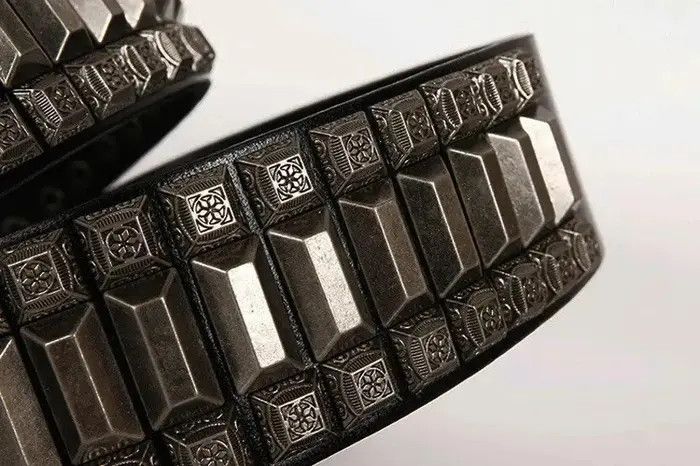 Jewelry Luxury Waist Cowboy Motorcycle Jeans Heavy Metal Rivet Belts Size ONE SIZE - 4 Thumbnail