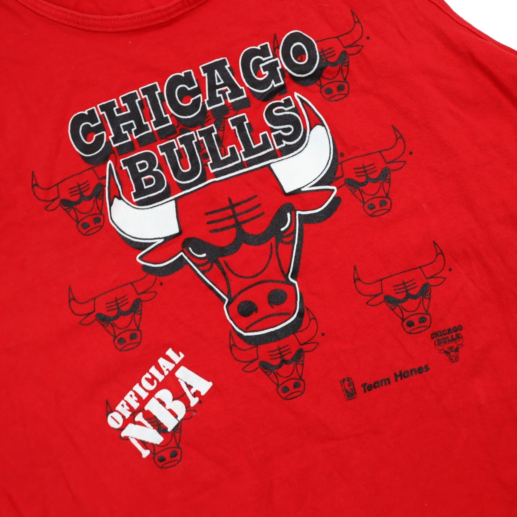 NBA VINTAGE Hanes Chicago Bulls Tank Top Shirt XL Men Red Notes 90s Graphic Hanes USA Made Basketball Mens Team NBA Size US XL / EU 56 / 4 - 3 Thumbnail