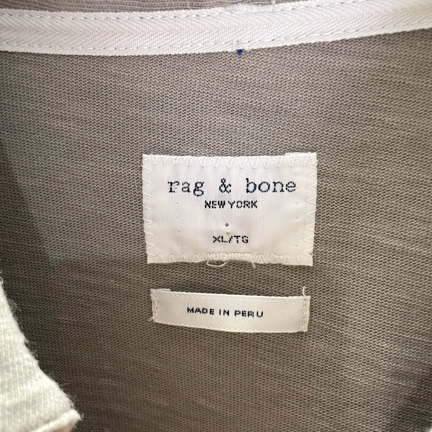 Rag & Bone VINTAGE Rag & Bone Polo Shirt Mens XL Gray Polo Shirt, Men’s XL Gray, Rag & Bone Shirt Size US XL / EU 56 / 4 - 4 Thumbnail