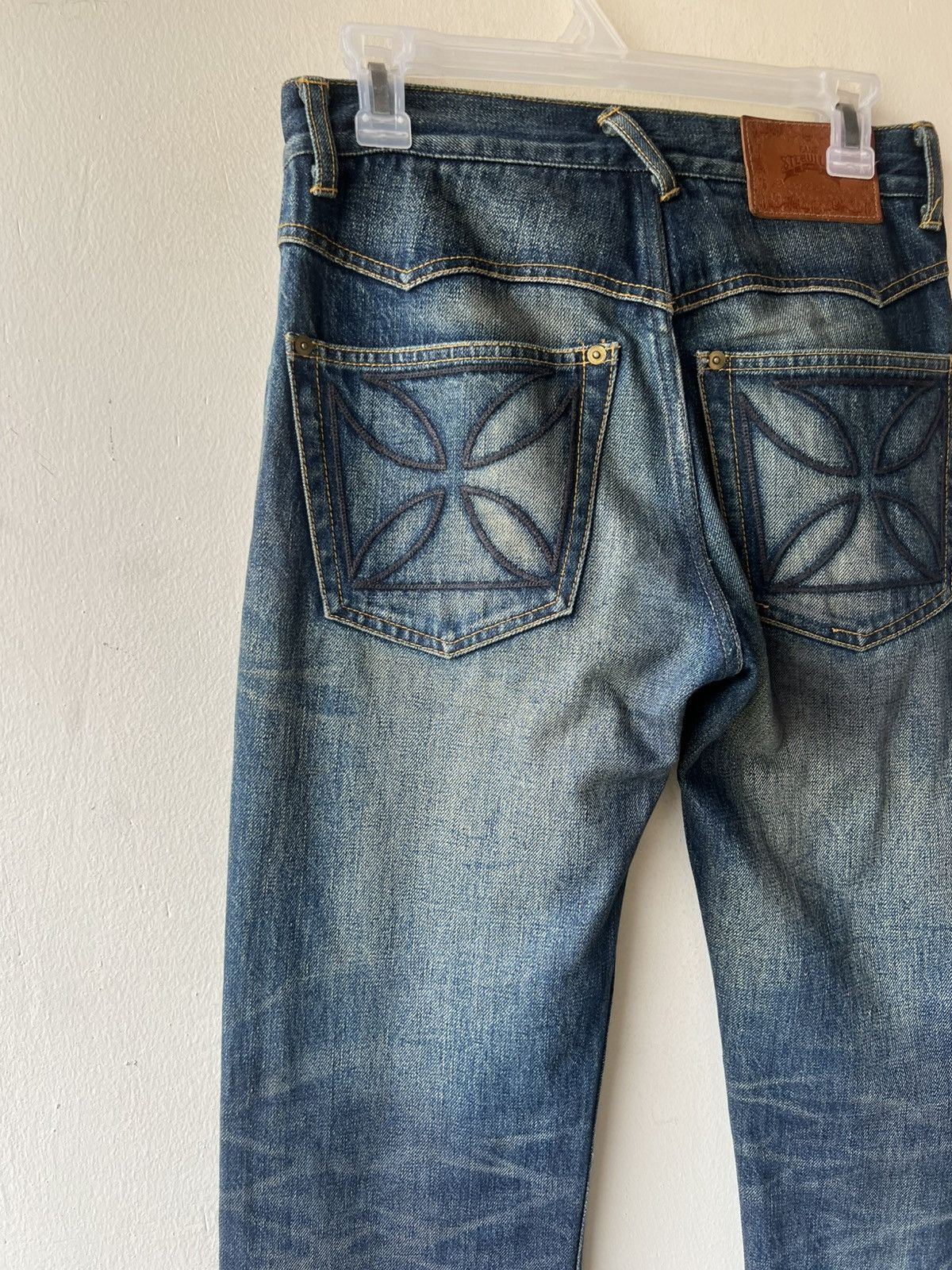Japanese Brand Gangsterville Glad Hand Japan Dirty Mud Denim Selvedge Jeans Size US 28 / EU 44 - 16 Thumbnail