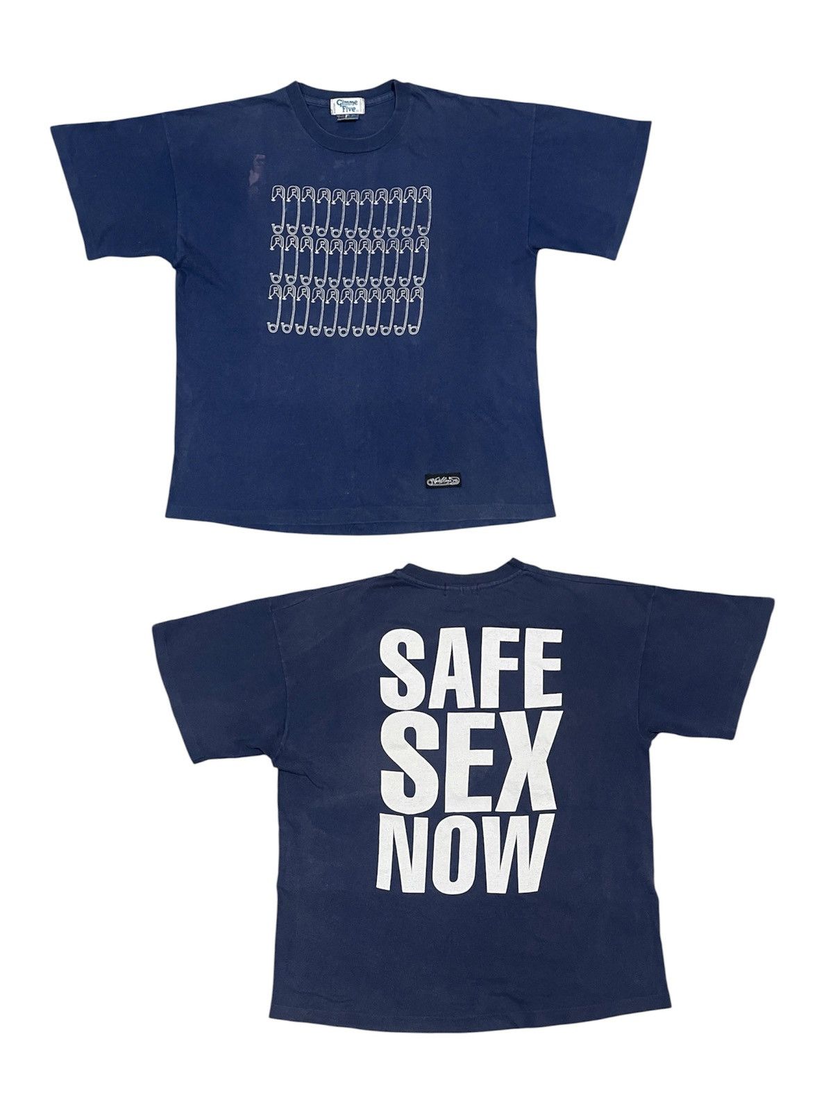 Gimme Five 90s GIMME FIVE X JUDY BLAME “SAVE SEX NOW”FADED TEES Size US XL / EU 56 / 4 - 3 Thumbnail