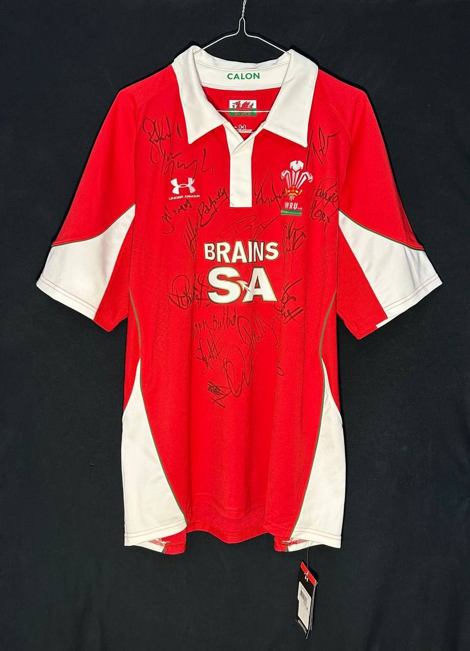 Under Armour WRU Wales Rugby Union Brains SA Calon Under Armour Jersey Size US XL / EU 56 / 4 - 1 Thumbnail
