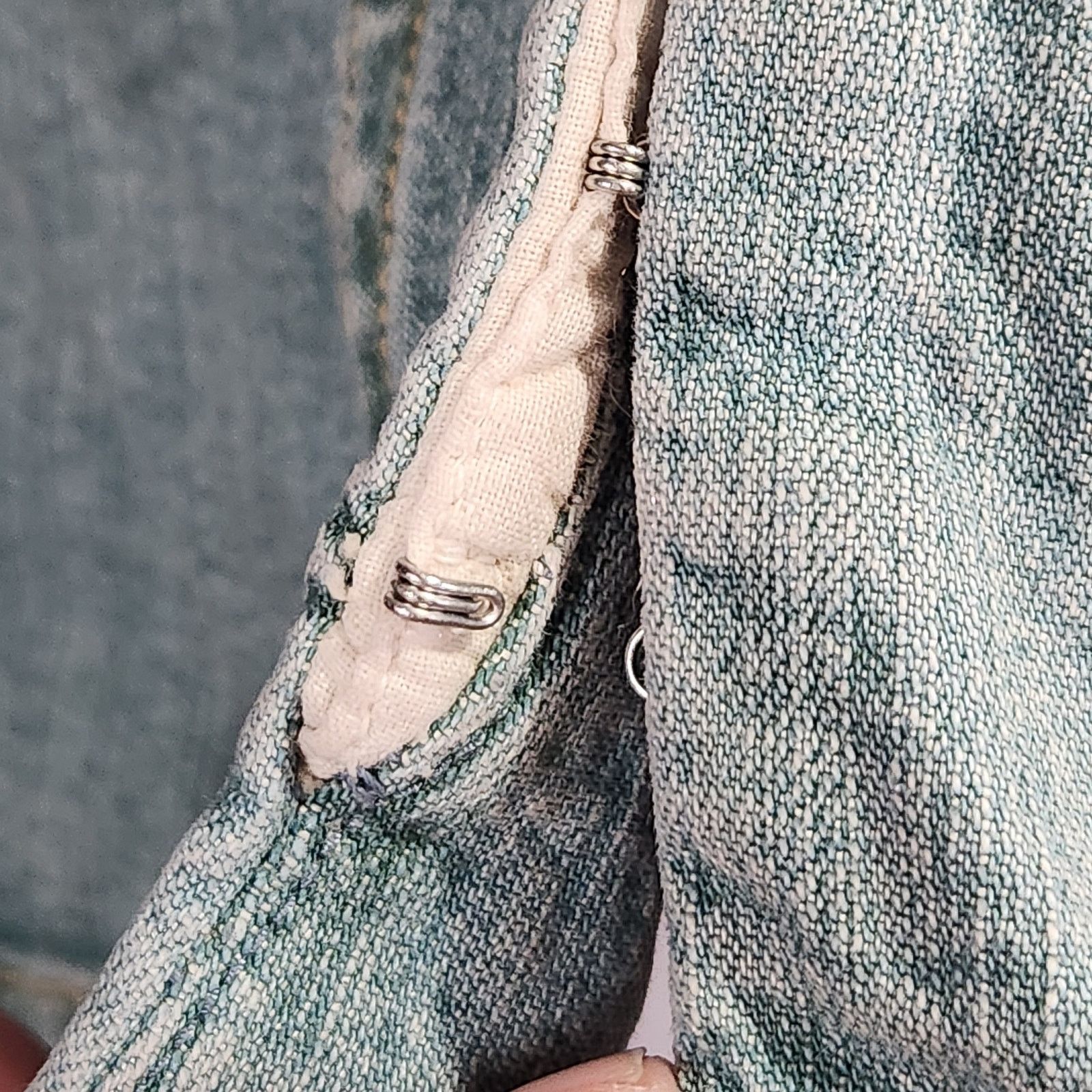 Other VTG Company Ellen Tracy Stonewash Ruffled Denim Jacket 6 Size M / US 6-8 / IT 42-44 - 5 Thumbnail