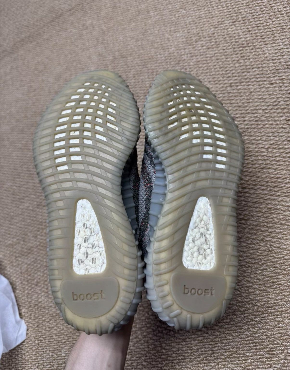 Adidas Adidas Yeezy 350 Grey Orange Static K37 Size US 8.5 / EU 41-42 - 7 Thumbnail