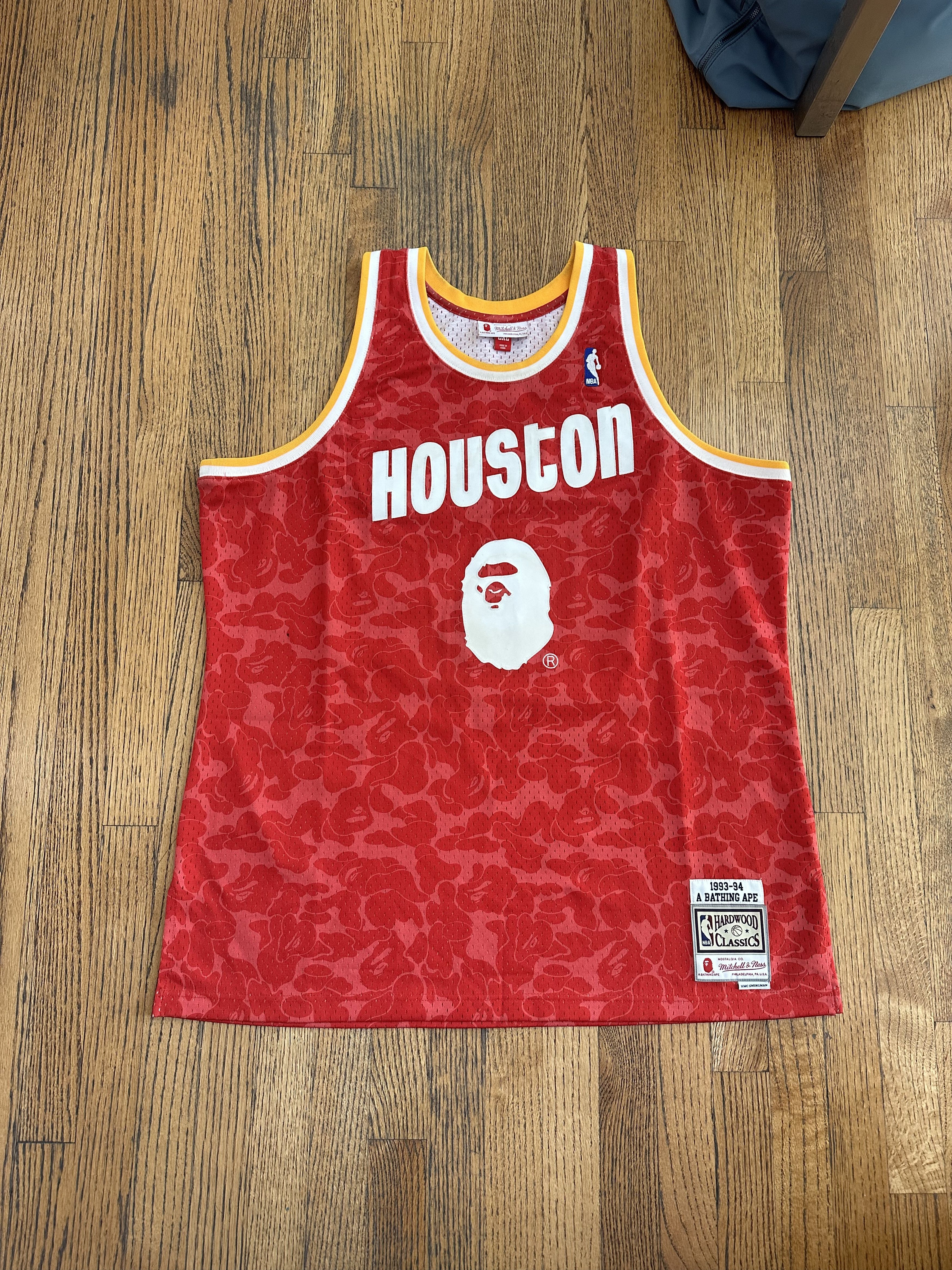 Bape × Mitchell & Ness Bape x Mitchell & Ness Houston Rockets  