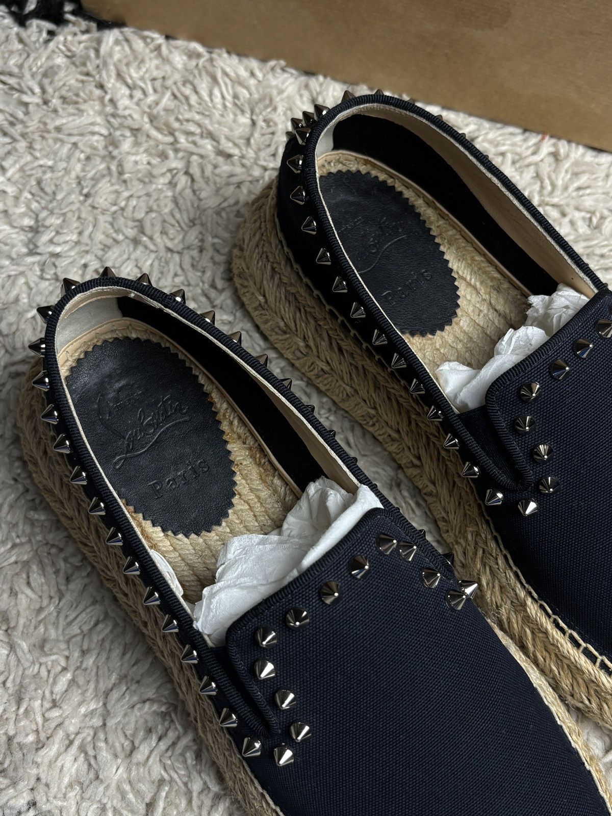 Christian Louboutin Christian Louboutin Spiked Espaboat Espadrille Luxury Shoes Size US 9 / IT 39 - 8 Thumbnail