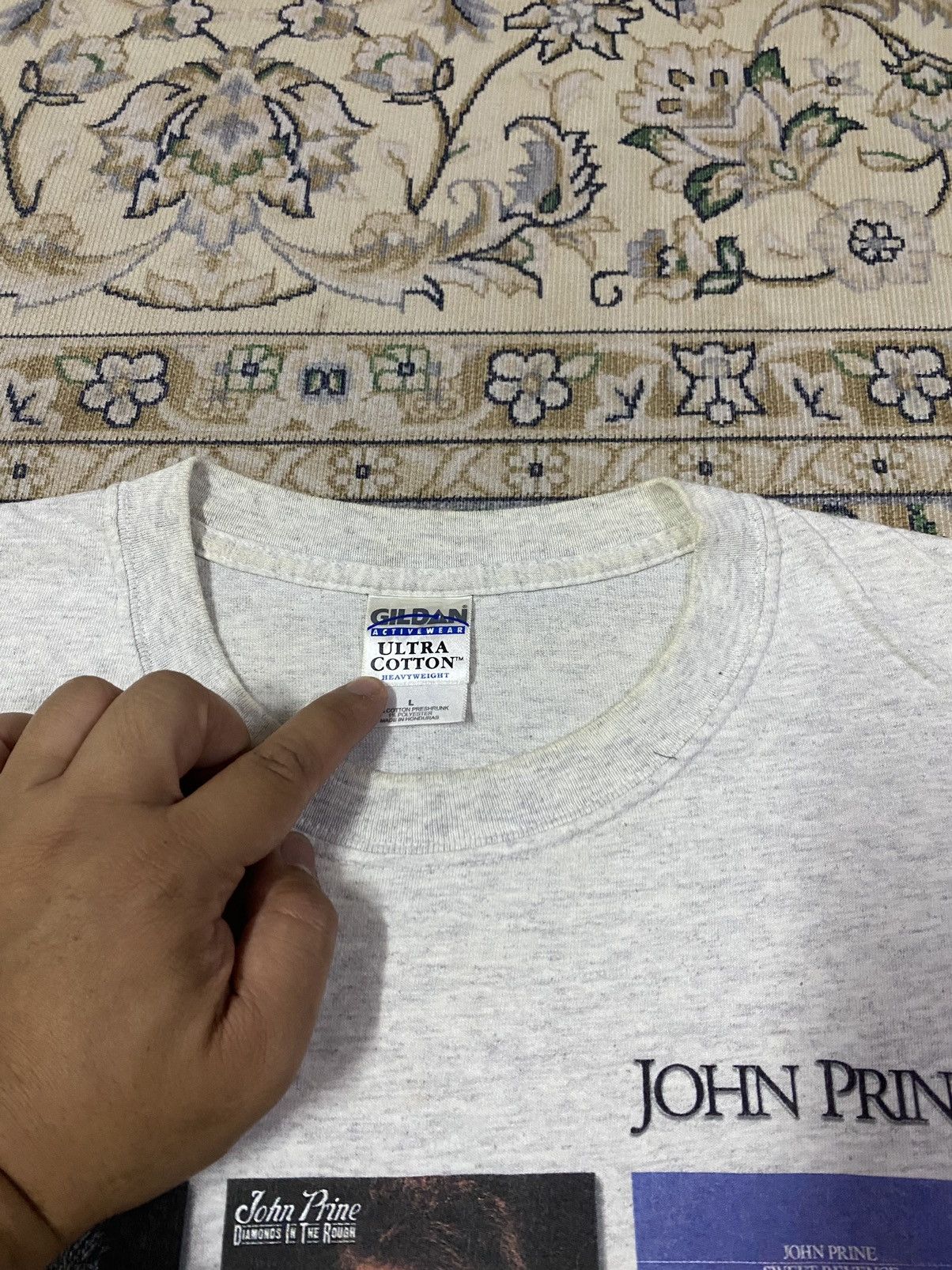 Band Tees Vintage John Prine Records Shirt Size US L / EU 52-54 / 3 - 7 Thumbnail