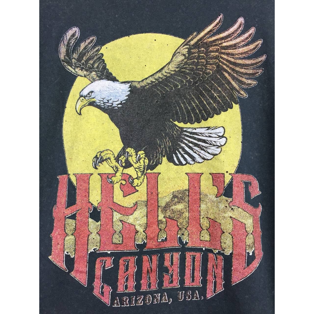 Vintage Hell's Canyon Arizona Usa Eagle Graphic Biker Vibe Tee Size US S / EU 44-46 / 1 - 4 Thumbnail