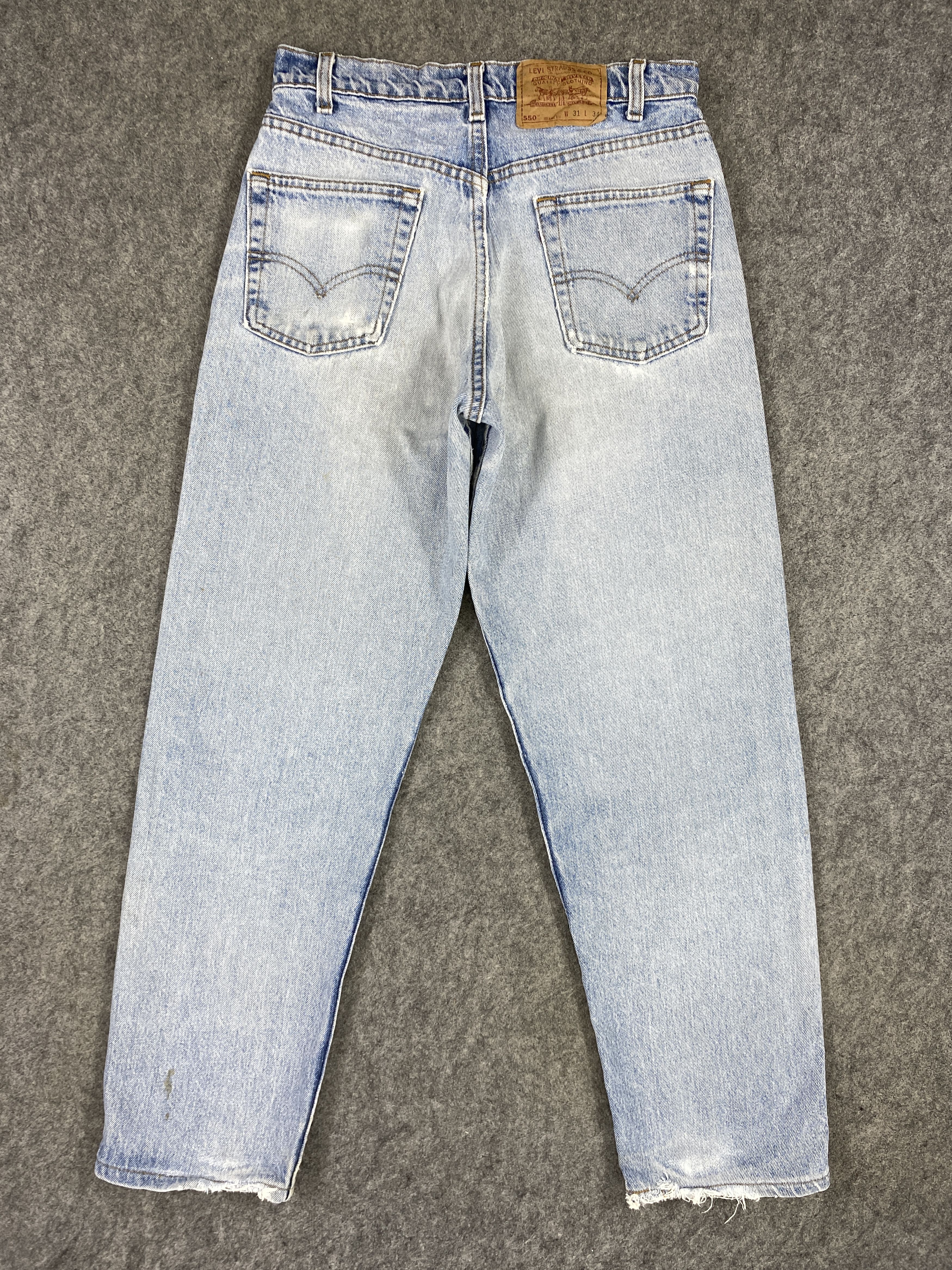 Japanese Brand 90's Light Blue Wash Vintage Levi's 550 USA 28x29.5 -JN1782 Size US 28 / EU 44 - 2 Thumbnail