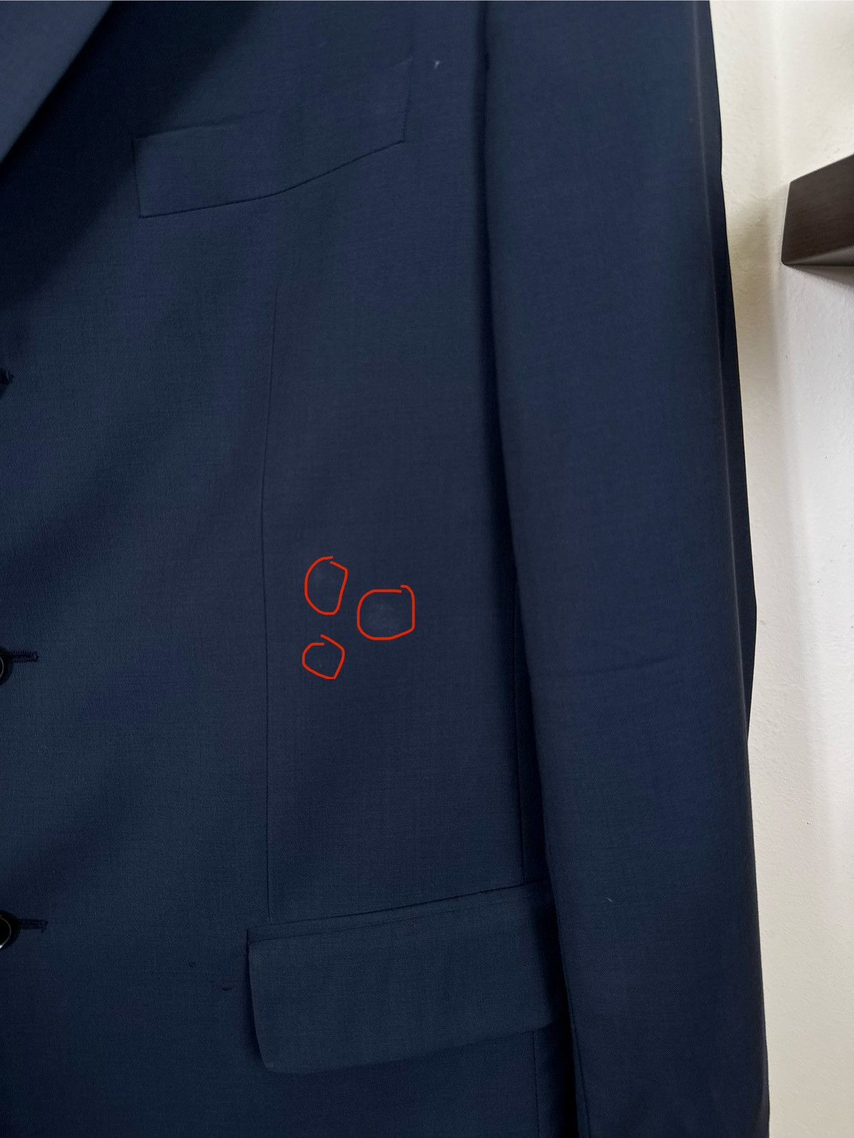 Yves Saint Laurent Vintage Yves Saint Laurent Costume Blue YSL Blazer Jacket Size 50R - 15 Thumbnail