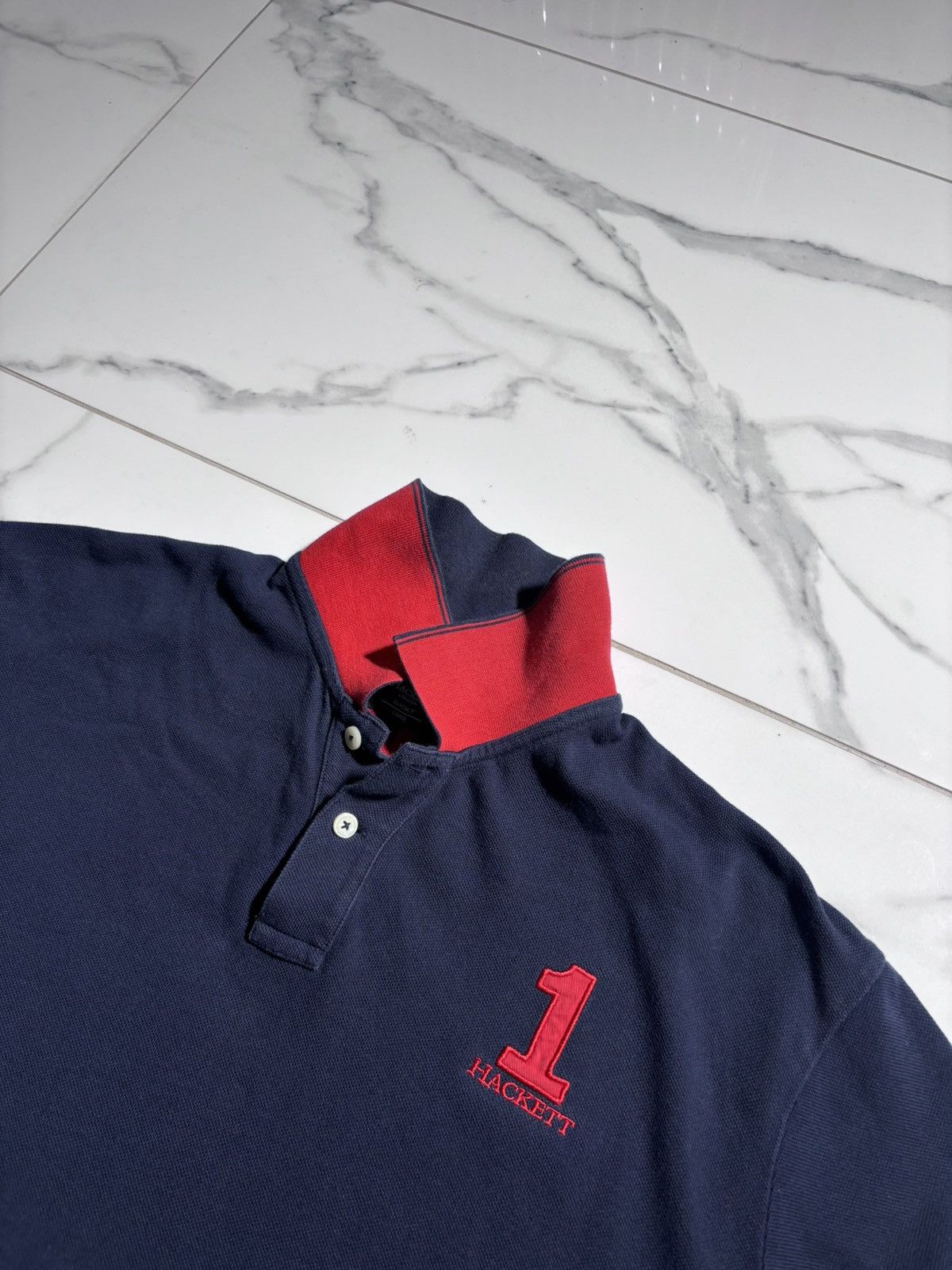 Hackett Vintage Hackett Rugby Polo Tshirt Ralph Lauren Style Y2K Size US L / EU 52-54 / 3 - 4 Thumbnail