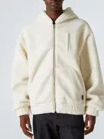 Gucci o1loc1c1125 814191 Wool Fleece Zip Jacket With Web in White Size US M / EU 48-50 / 2 - 3 Thumbnail