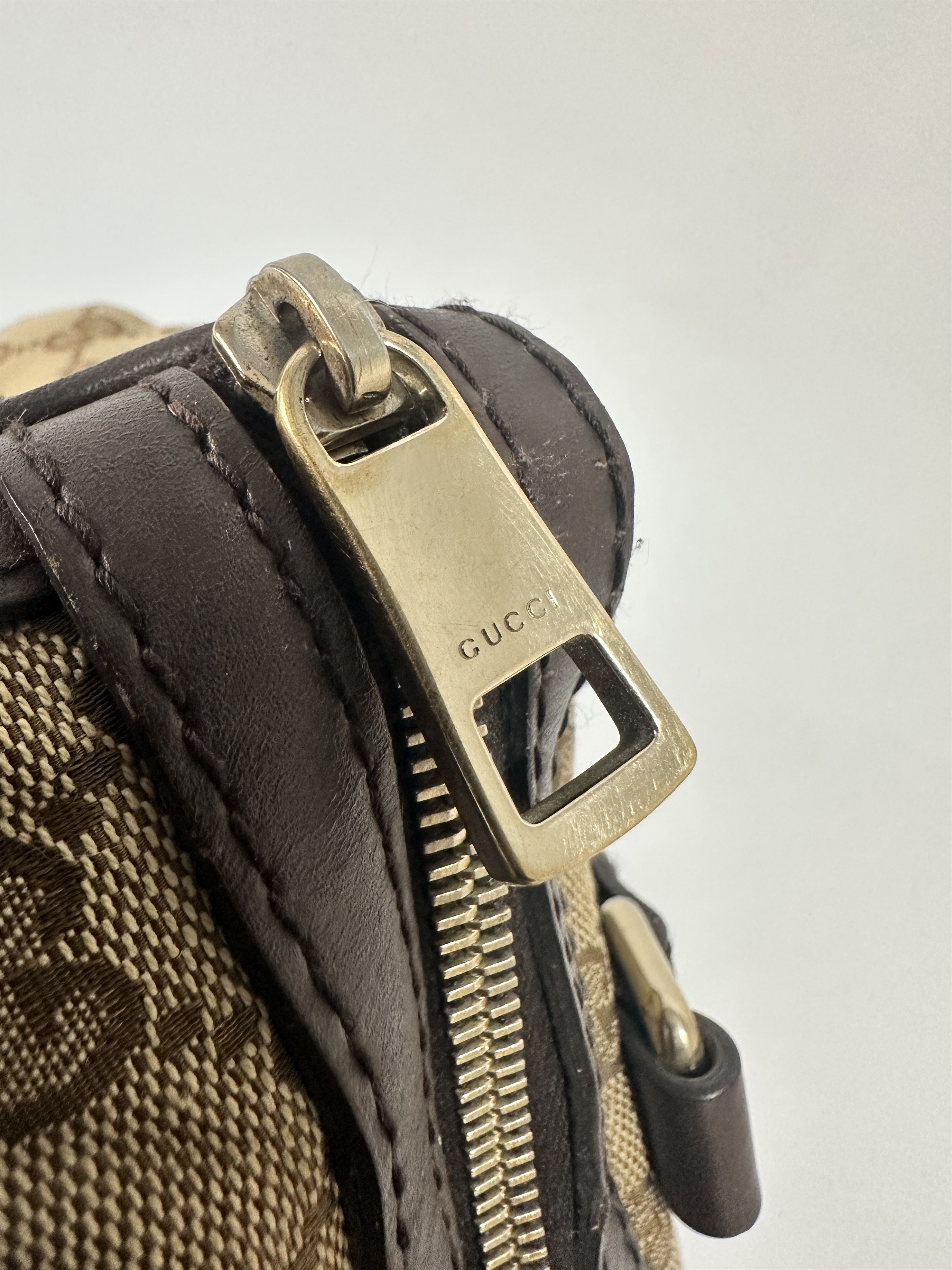 Gucci Gucci Beige/Brown Canvas Web Original GG Boston Bag Size ONE SIZE - 9 Thumbnail