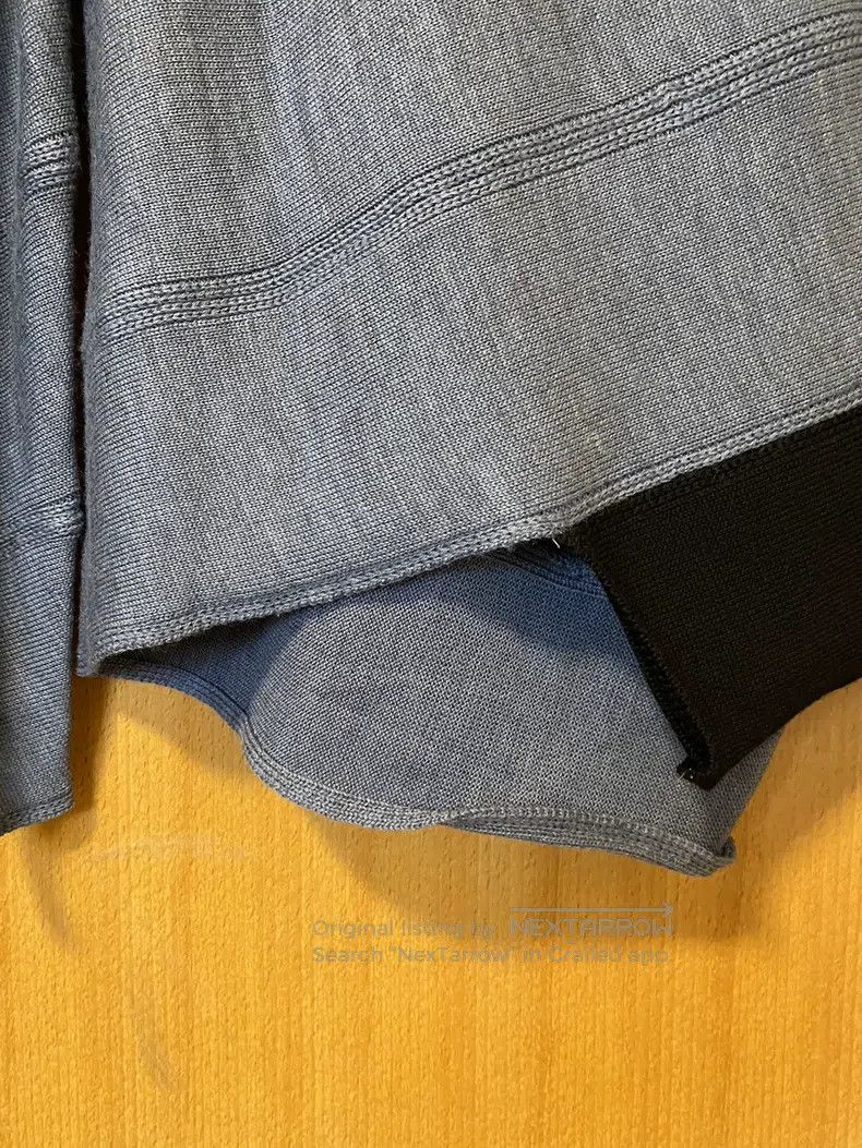 Comme des Garcons Comme Des Garcons Gray and Black Spiral Knit Irregular Dec Size US S / EU 44-46 / 1 - 8 Thumbnail